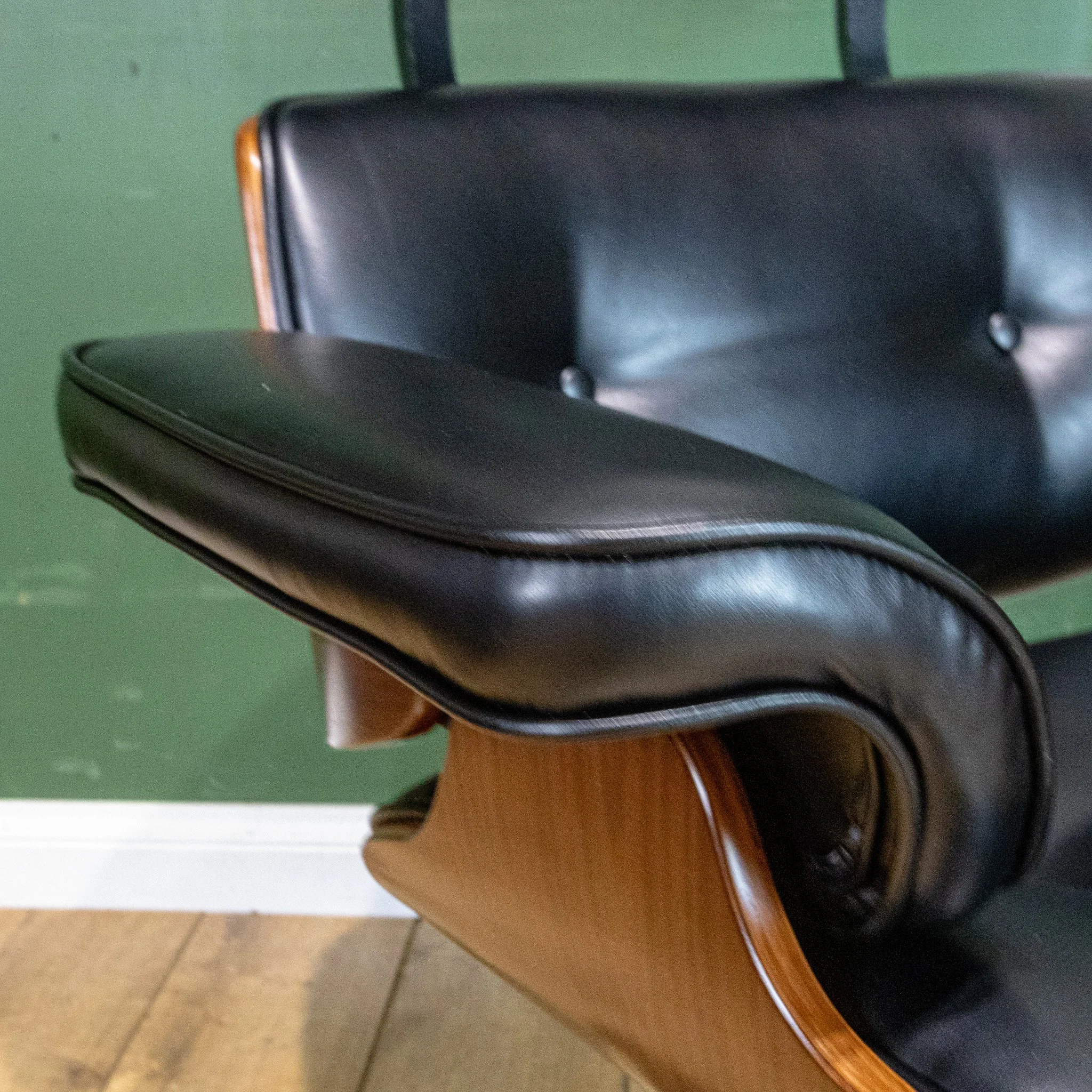 Eames Style Mid-Century Office Chair & Footstool