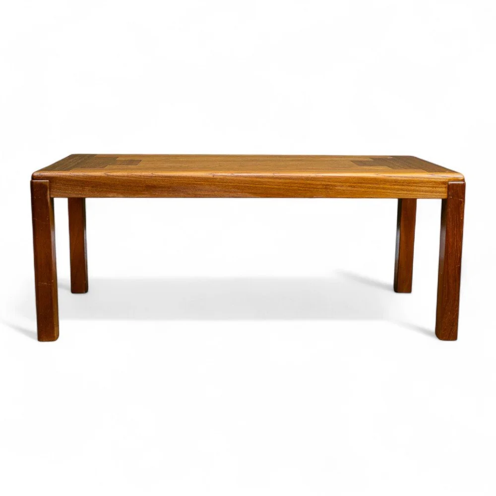 Danish Teak Parquet Coffee Table by Vejle Stole