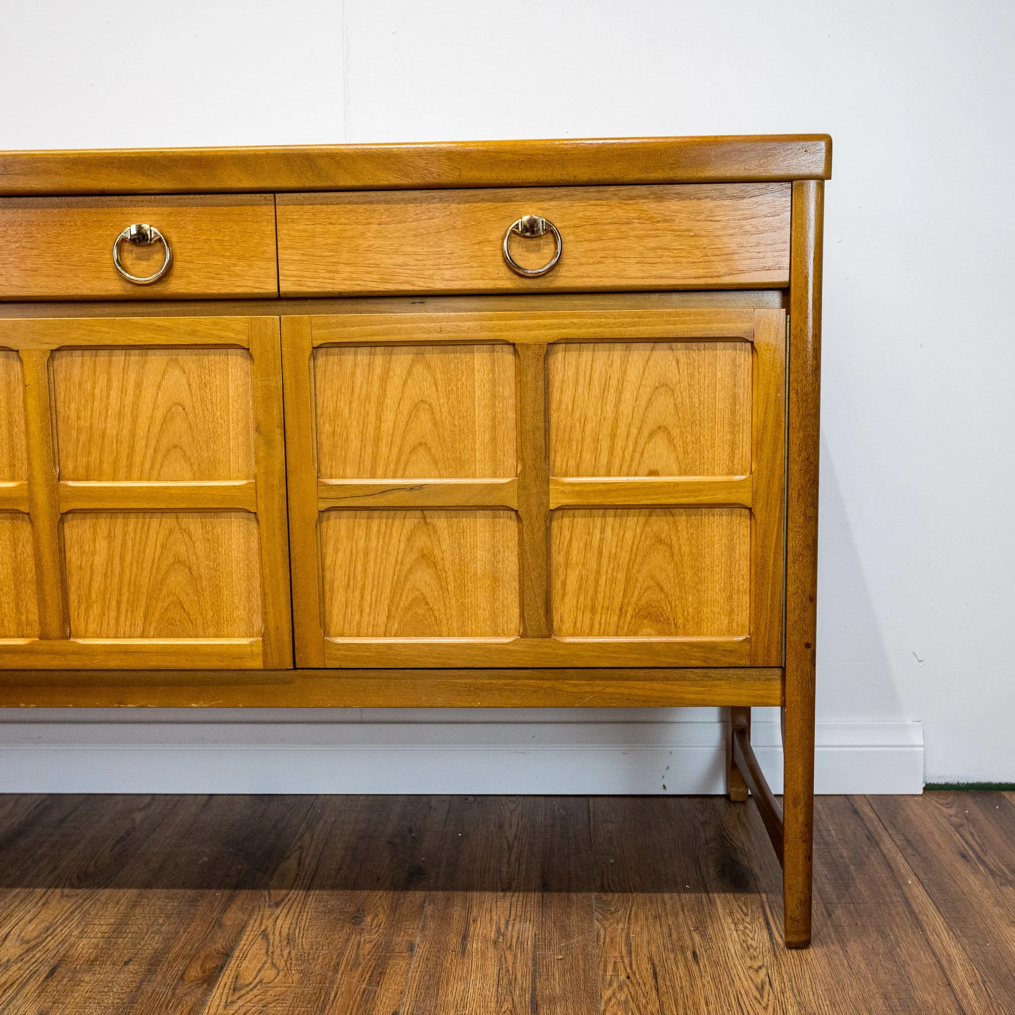 Nathan Squares Large Teak Sideboard
