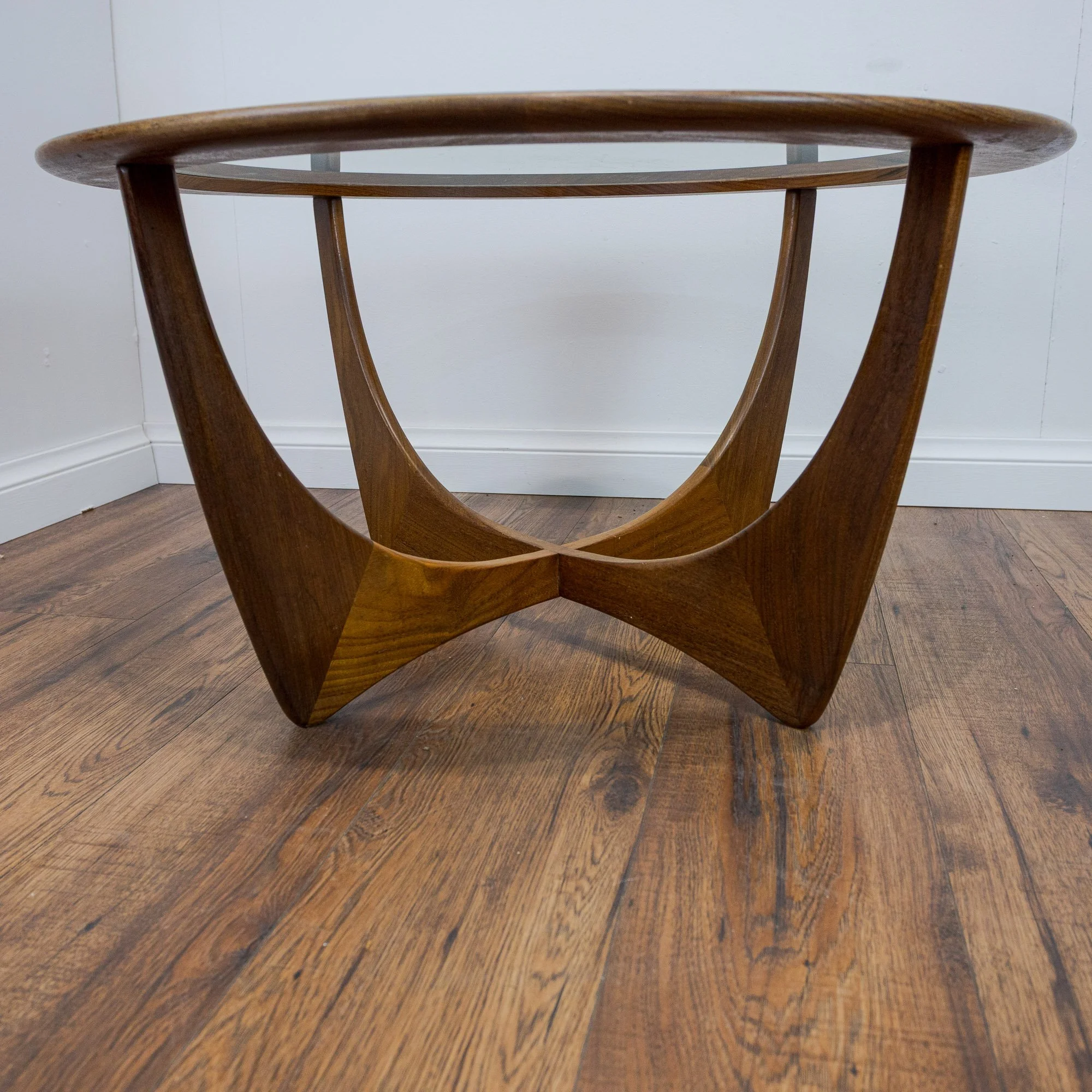 G Plan Circular Astro Teak & Glass Coffee Table