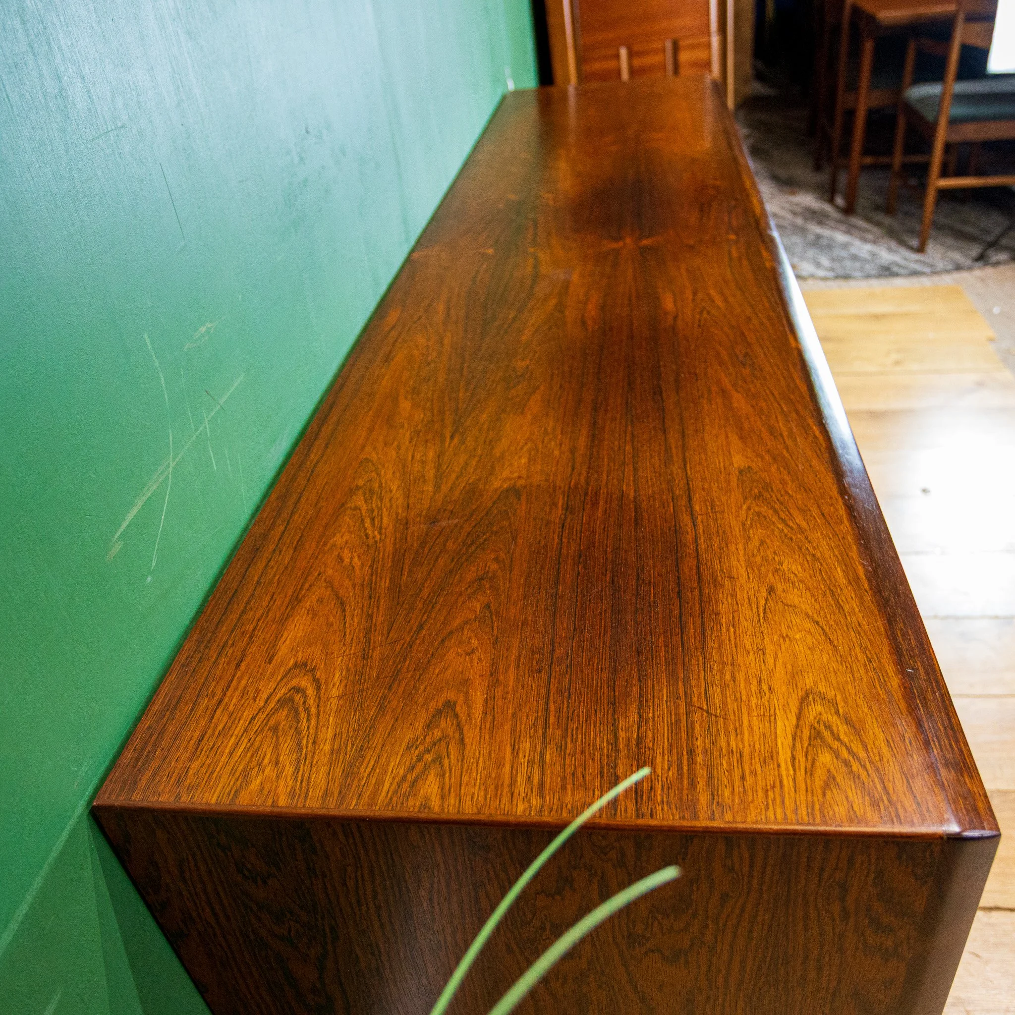 Bernhard Pedersen Rosewood Tambour Front Sideboard