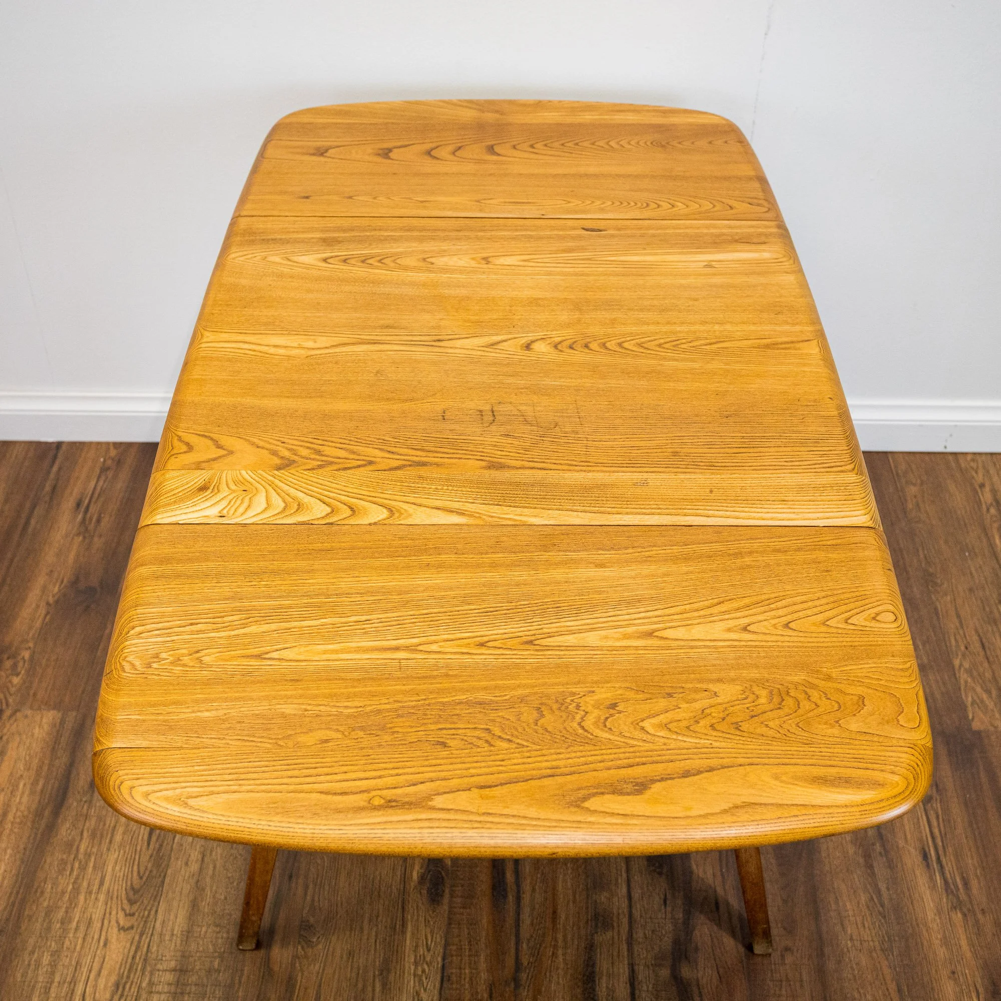 Ercol Blonde Elm Windsor Drop Leaf Dining Table Model 383