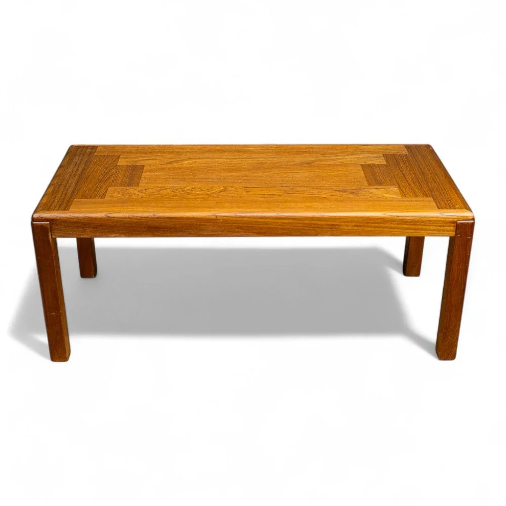 Danish Teak Parquet Coffee Table by Vejle Stole