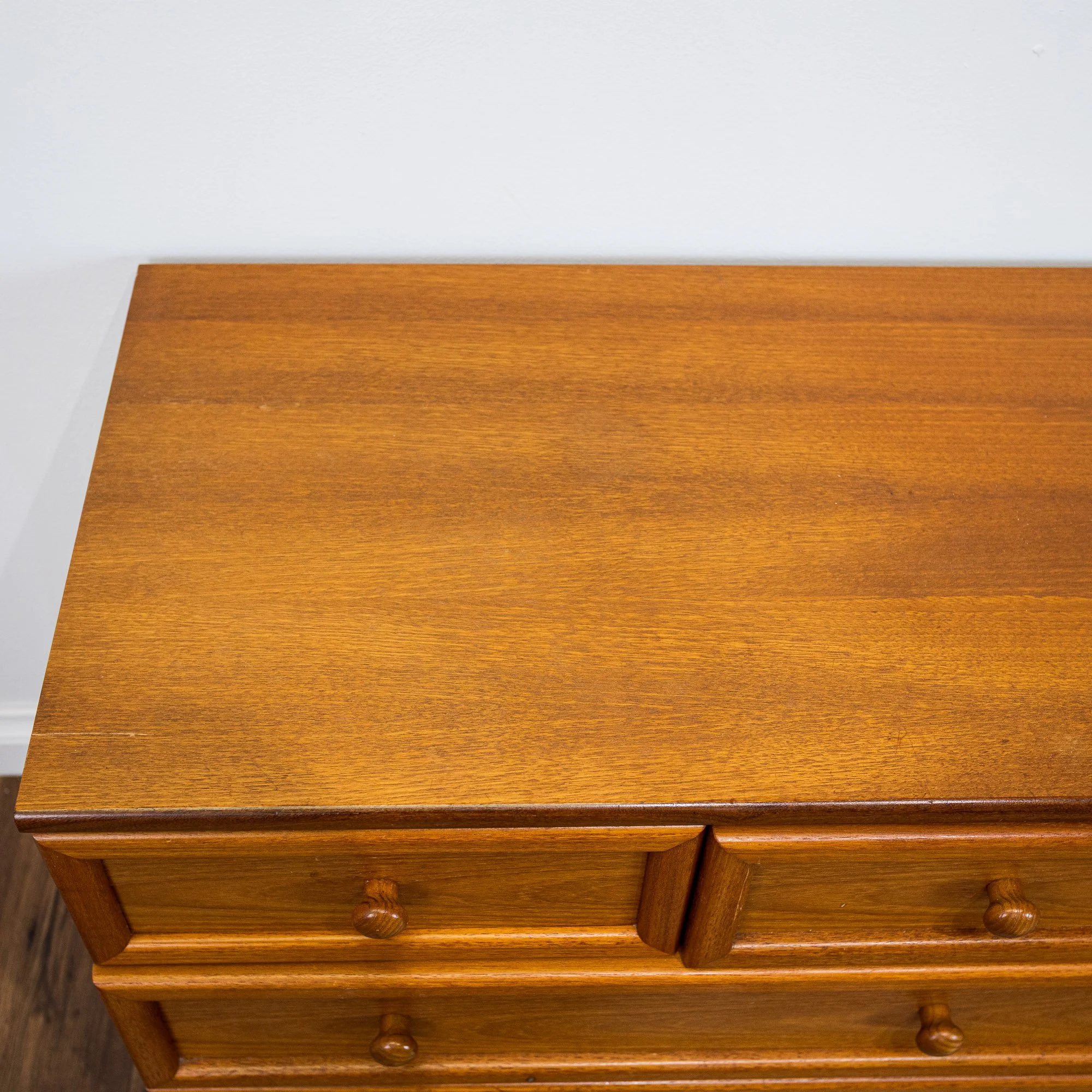 G Plan Albany Teak Wide Chest of 7 Drawers by Leslie Dandy
