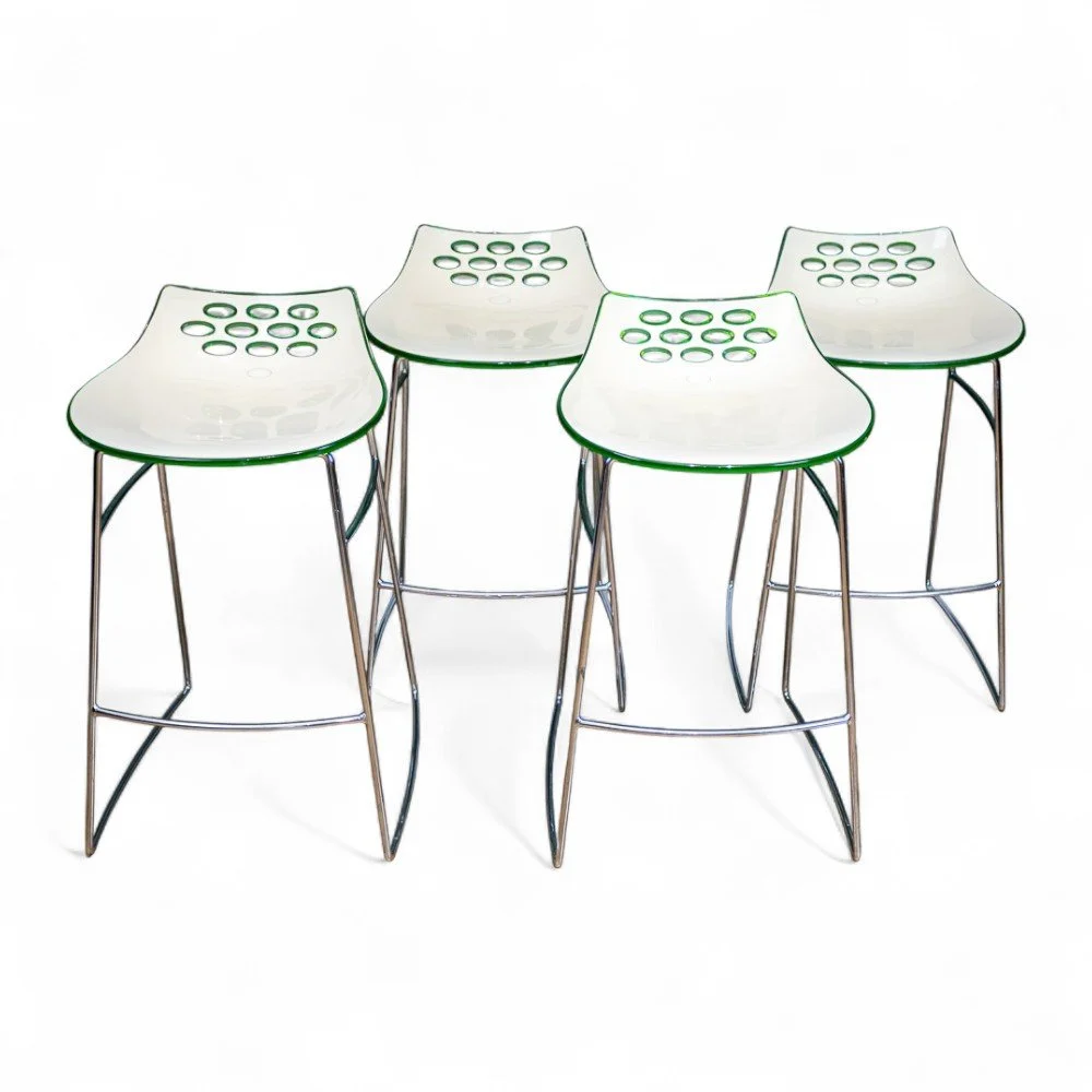 Calligaris Italian 'Jam' 4x Bicolour Bar Stools