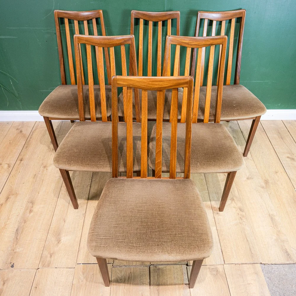 G Plan Fresco 6x Spindle Back Dining Chairs