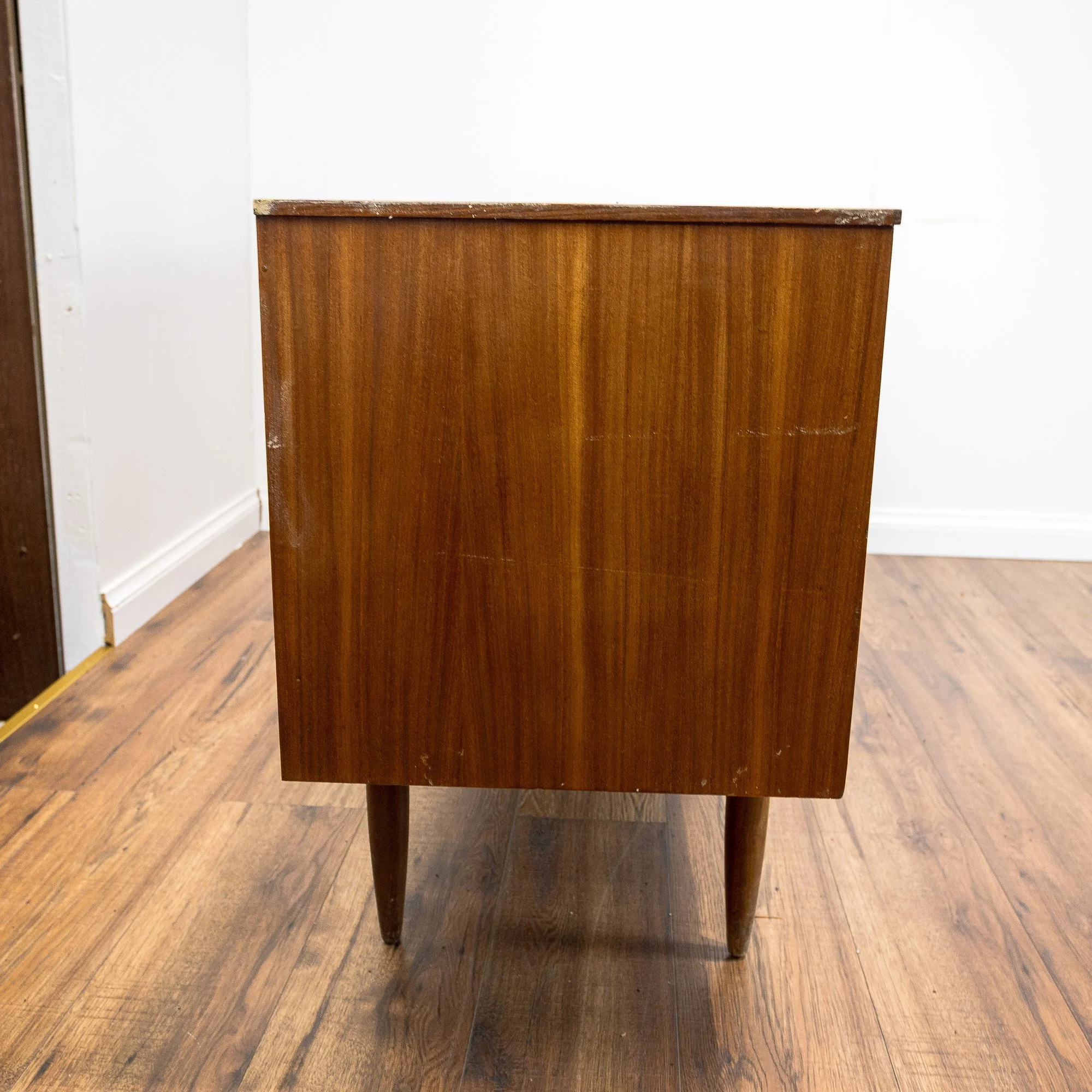 White & Newton 'Edensfield' Teak Sliding Door Sideboard