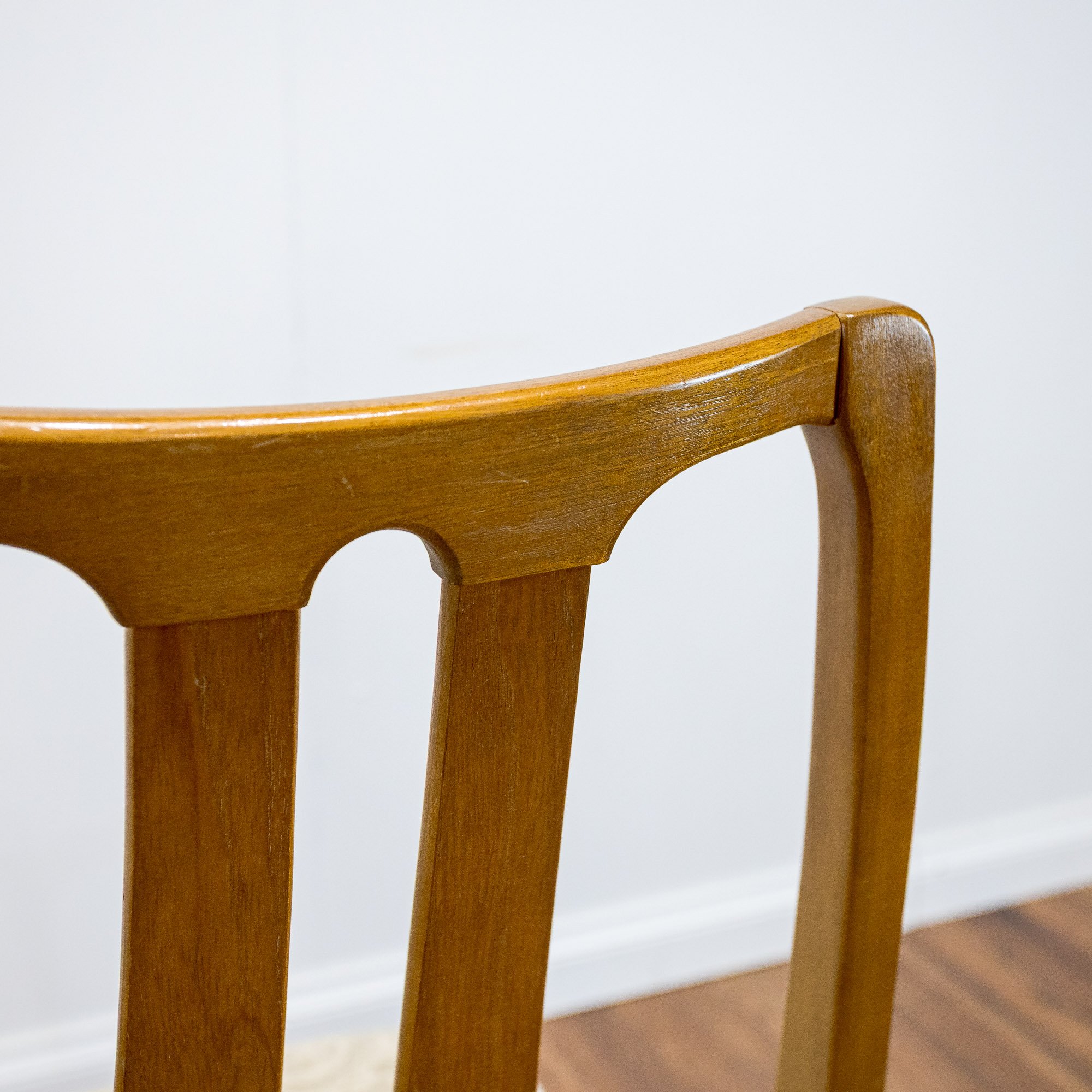 Nathan Teak Oval Extending Dining Table and 4 Chairs