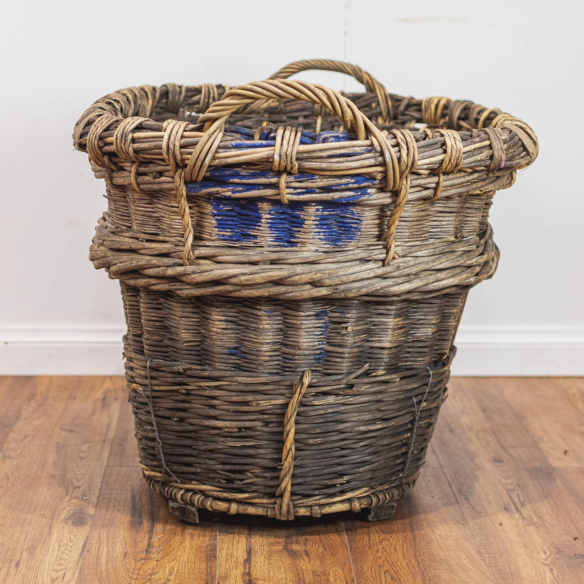 Original French Wicker Champagne Grape Collecting Basket - 2-3.jpg