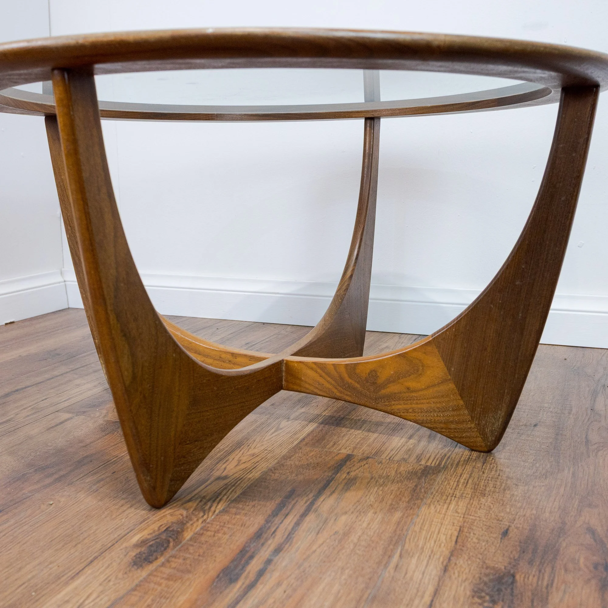 G Plan Circular Astro Teak & Glass Coffee Table