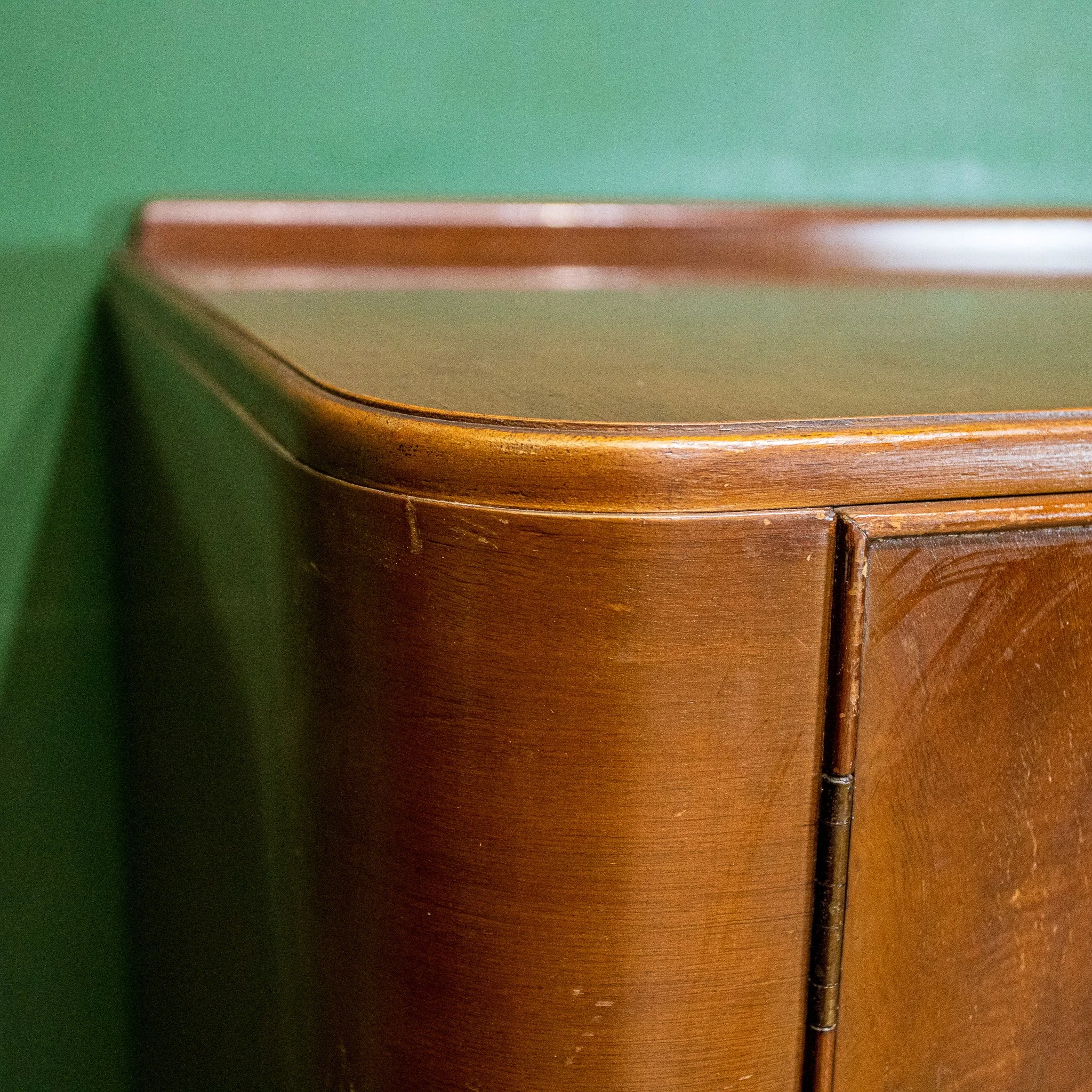 Art Deco Style Walnut Curved Sideboard