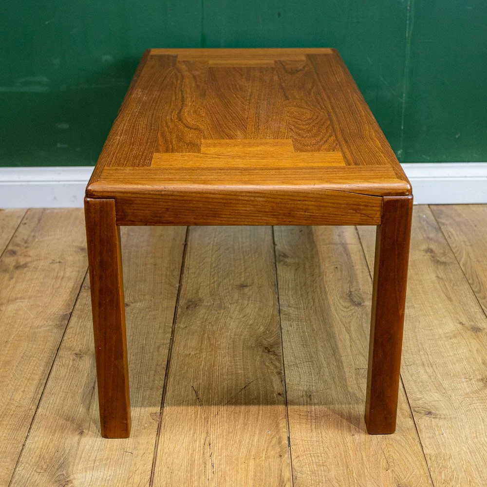 Danish Teak Parquet Coffee Table by Vejle Stole