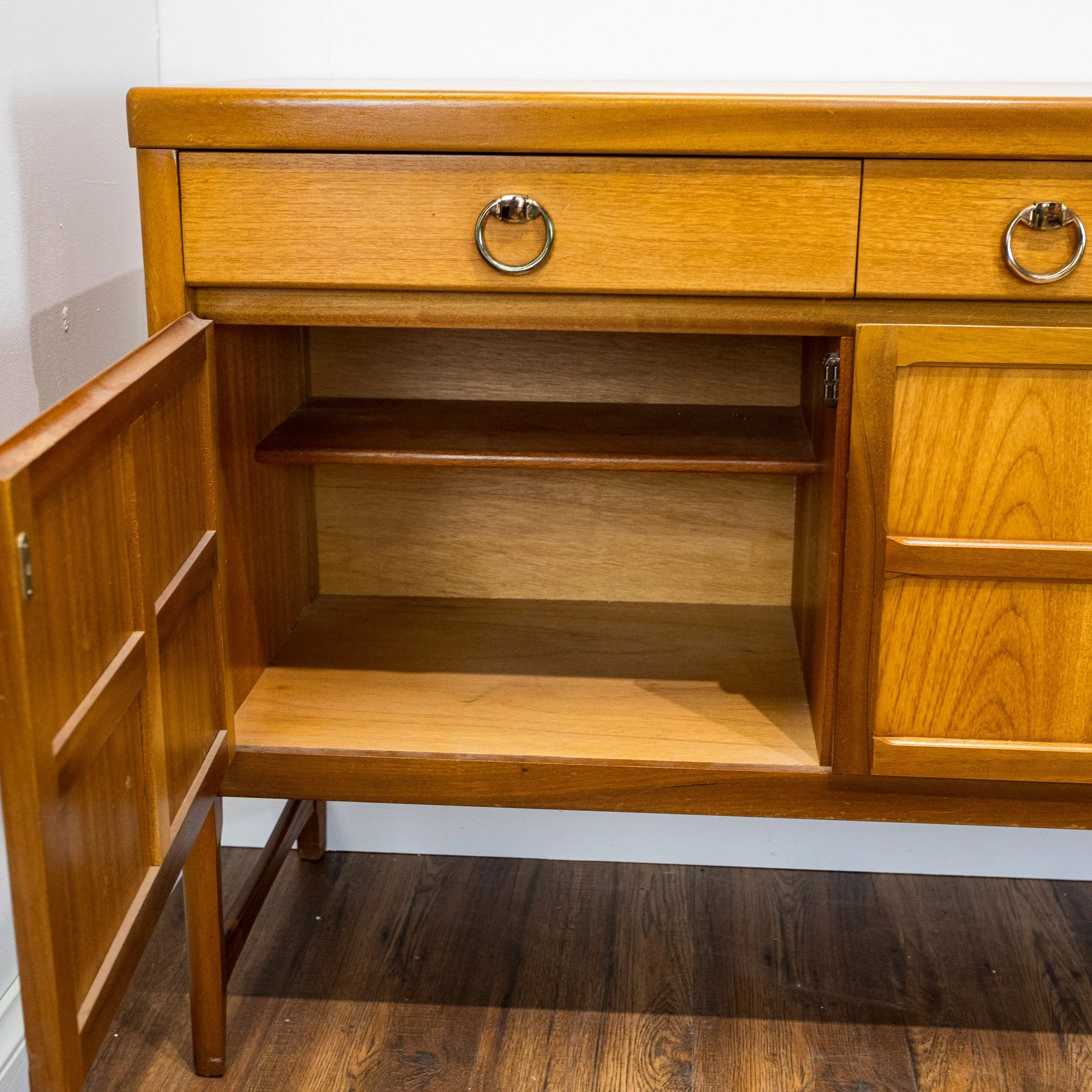 Nathan Squares Large Teak Sideboard