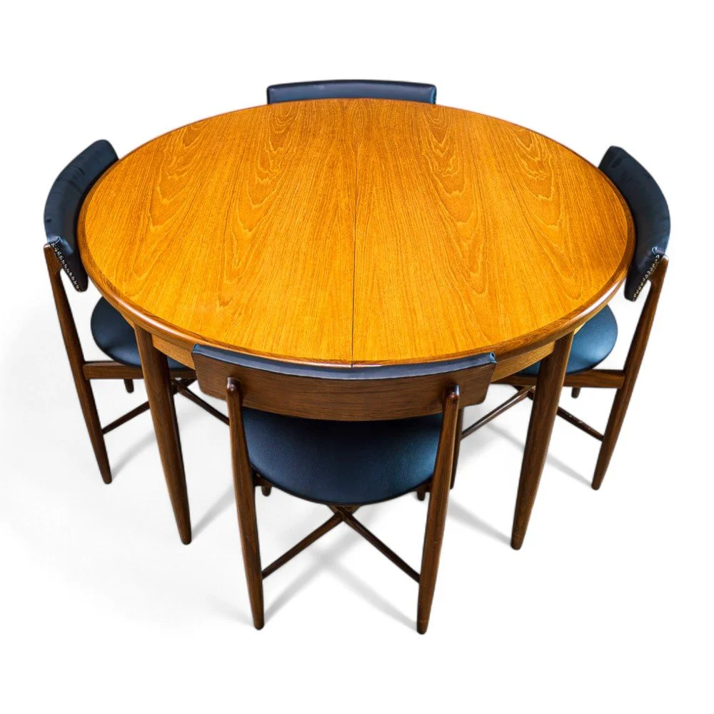 G-Plan Fresco Dining Table & 6 Round Chairs