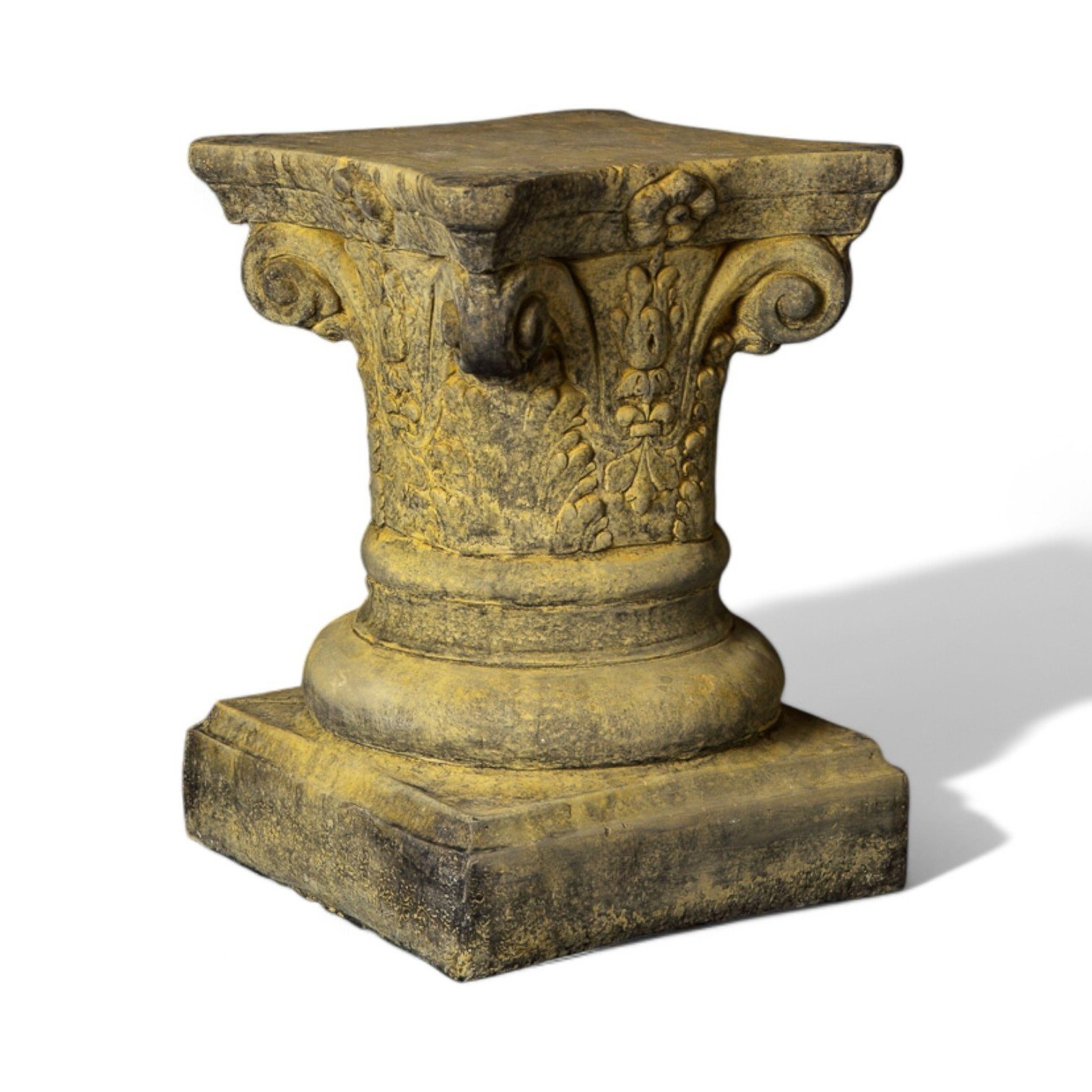 English Stone Short Corinthian Column