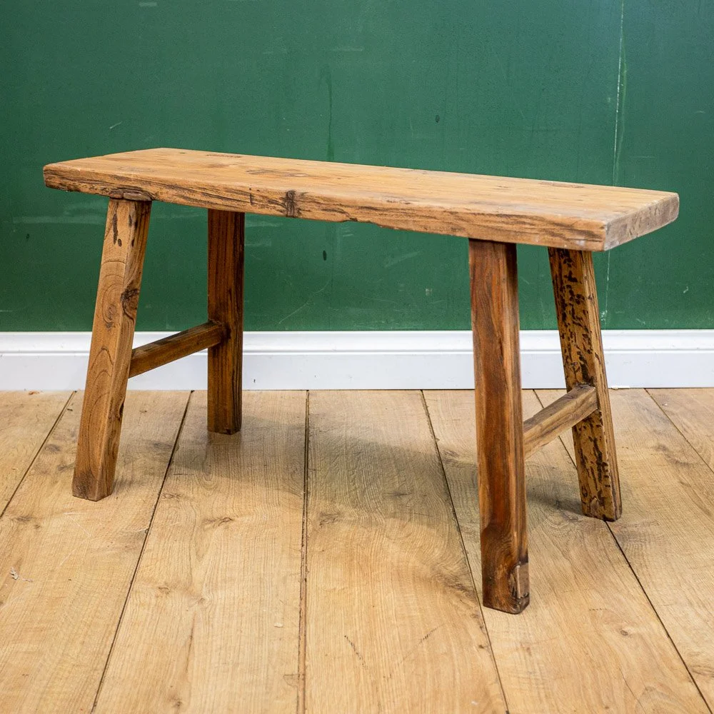Reclaimed Elm Double Bench