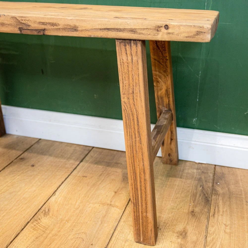 Reclaimed Elm Double Bench