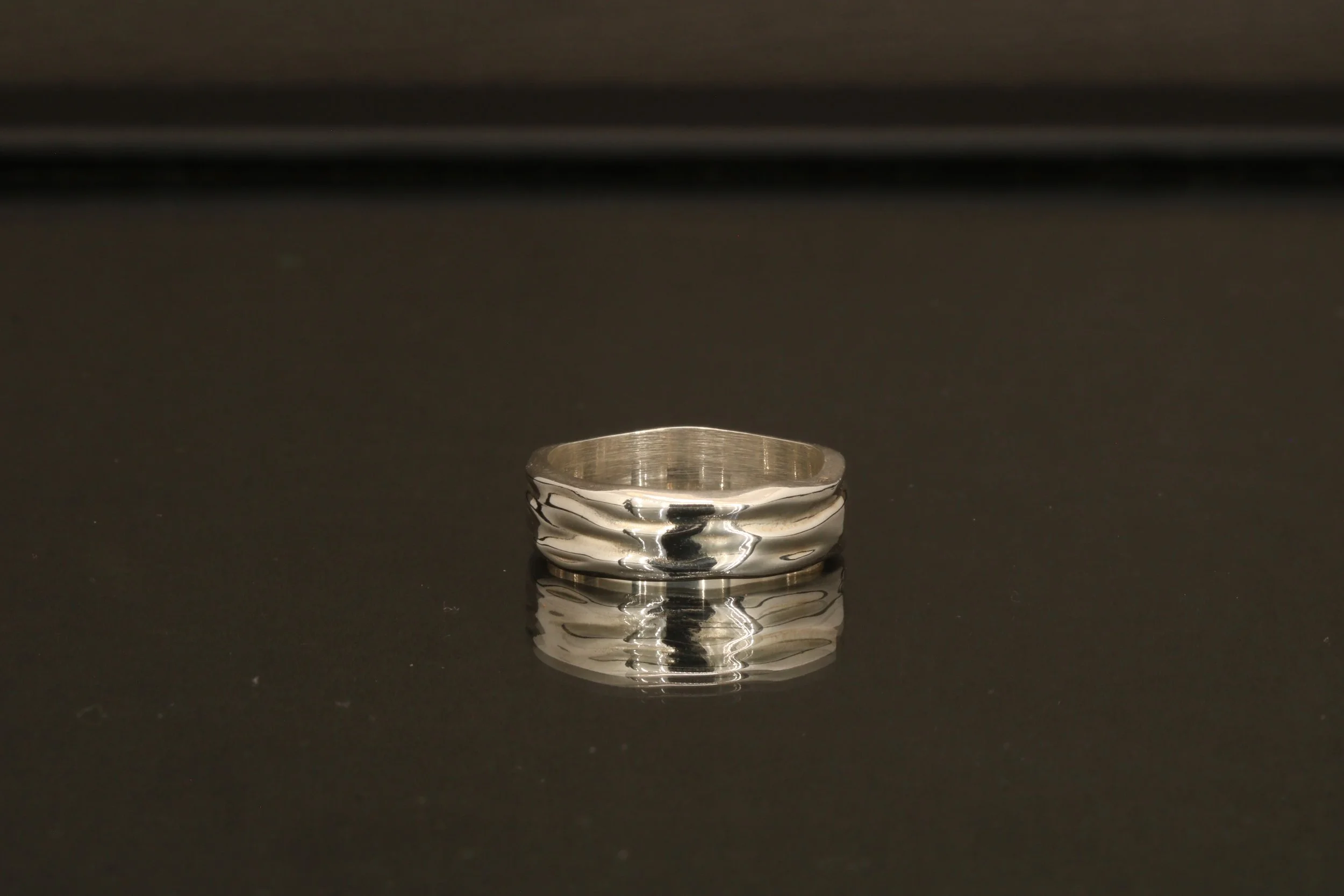 "Rapids" Silver Ring