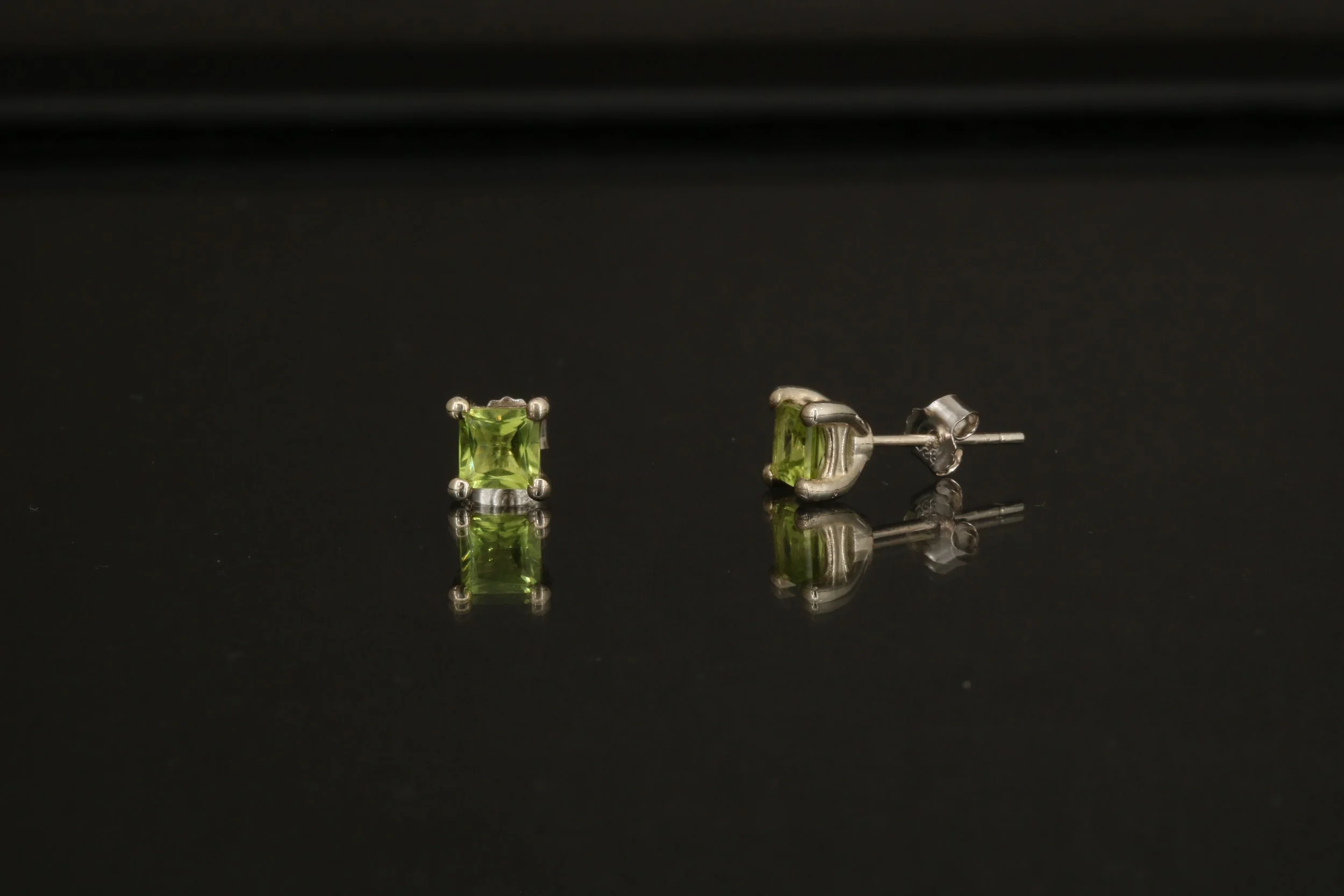 Peridot Stud Earrings
