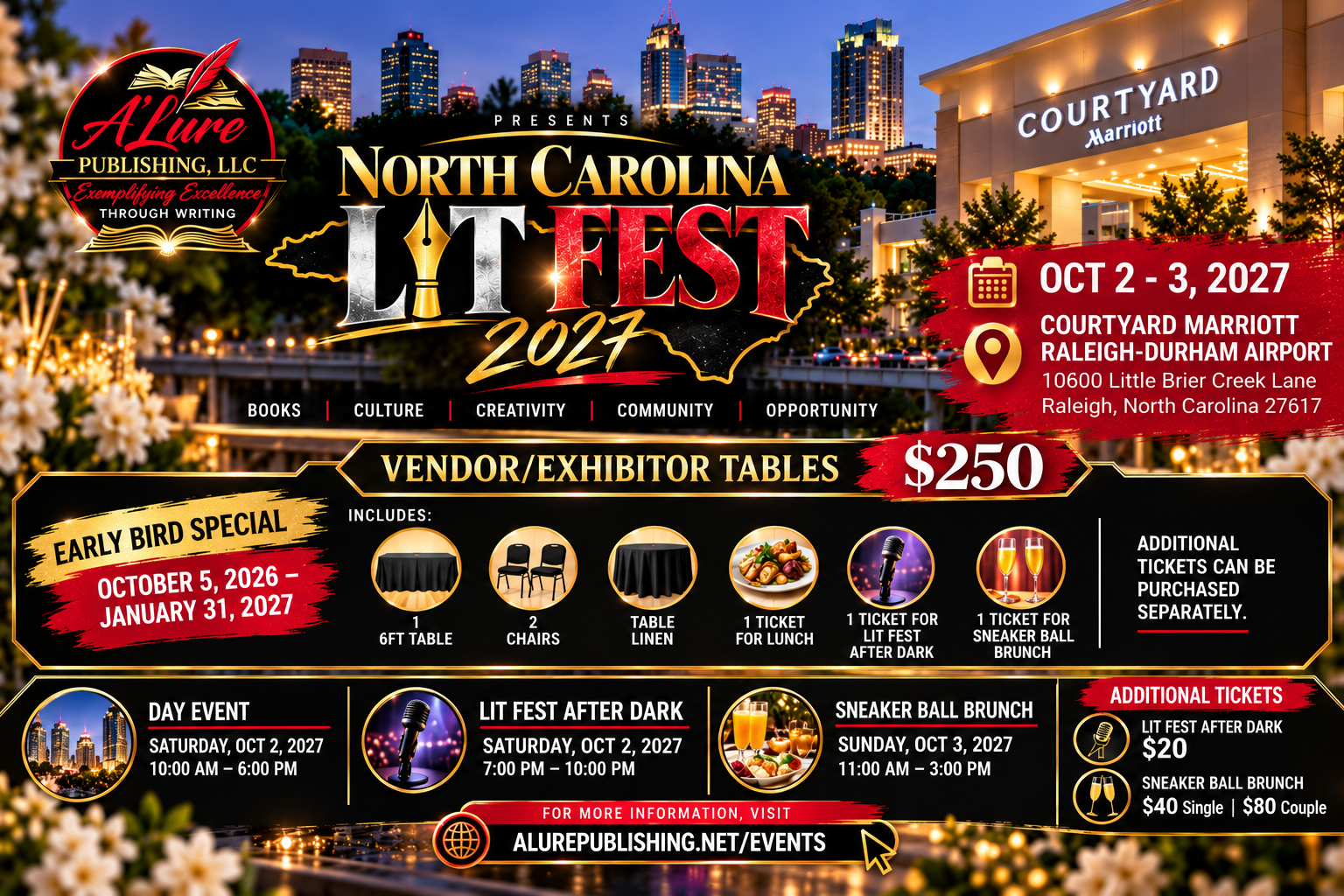 North Carolina Lit Fest 2027- NO REFUNDS