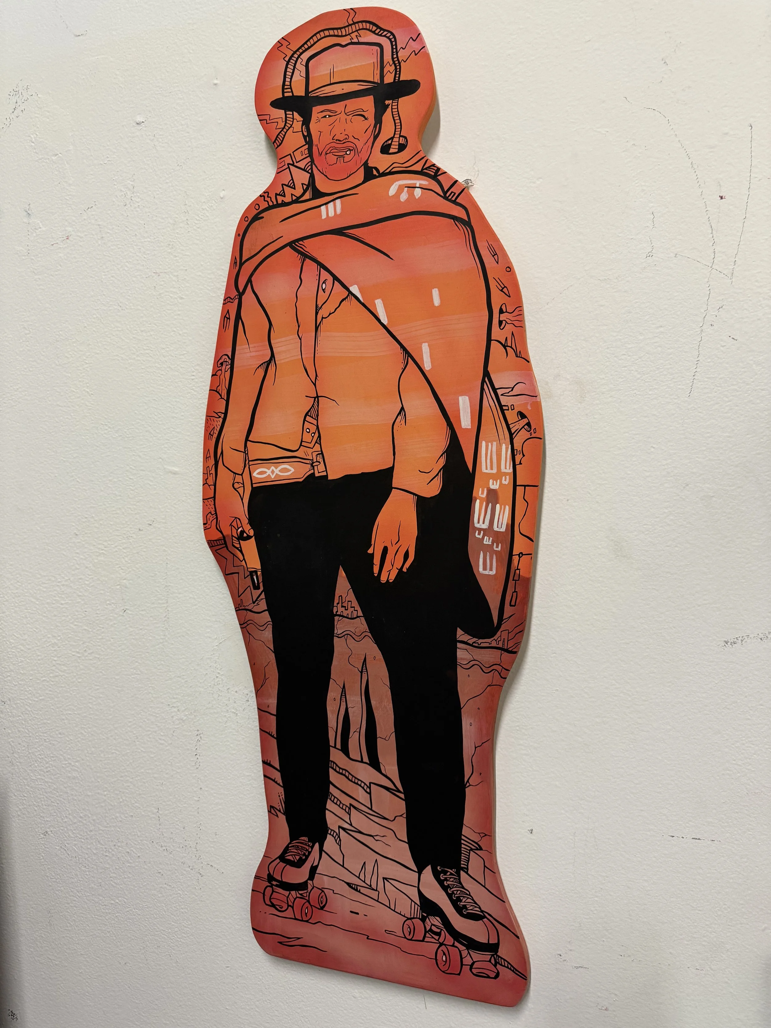 The man with no name but some roller skates