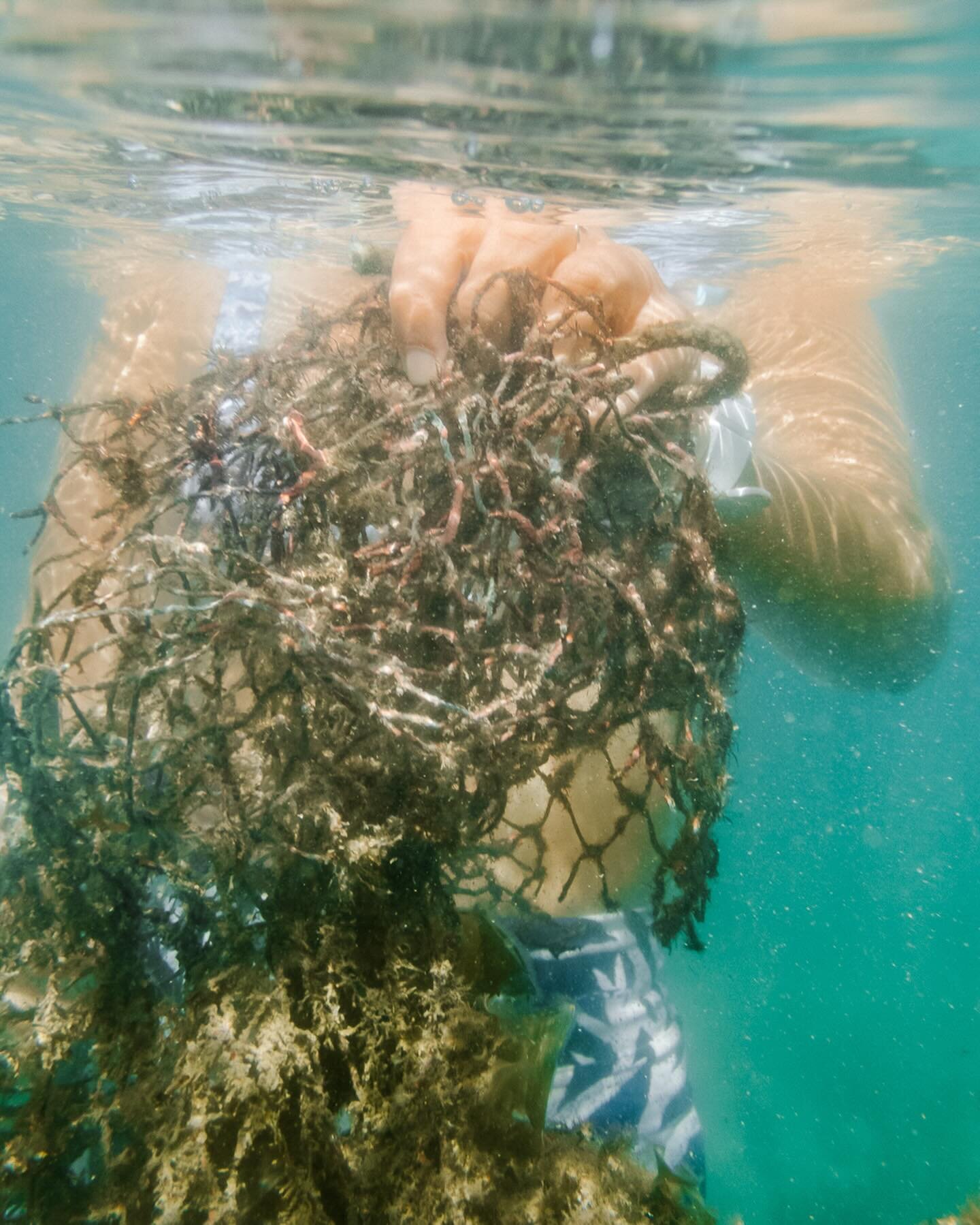 Ghost gear. 

Otherwise known as ALDFG: Abandoned, Lost or Discarded Fishing Gear.

🎣 Abandoned &ndash; gear that has become stuck at sea during deployment or at an irretrievable depth on the seafloor, and gets left behind; 🎣 Lost &ndash; when a de