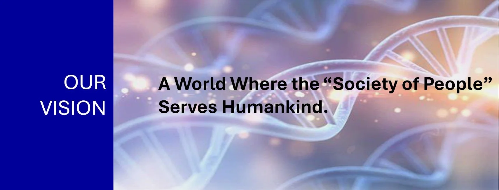 Vision statement with DNA background