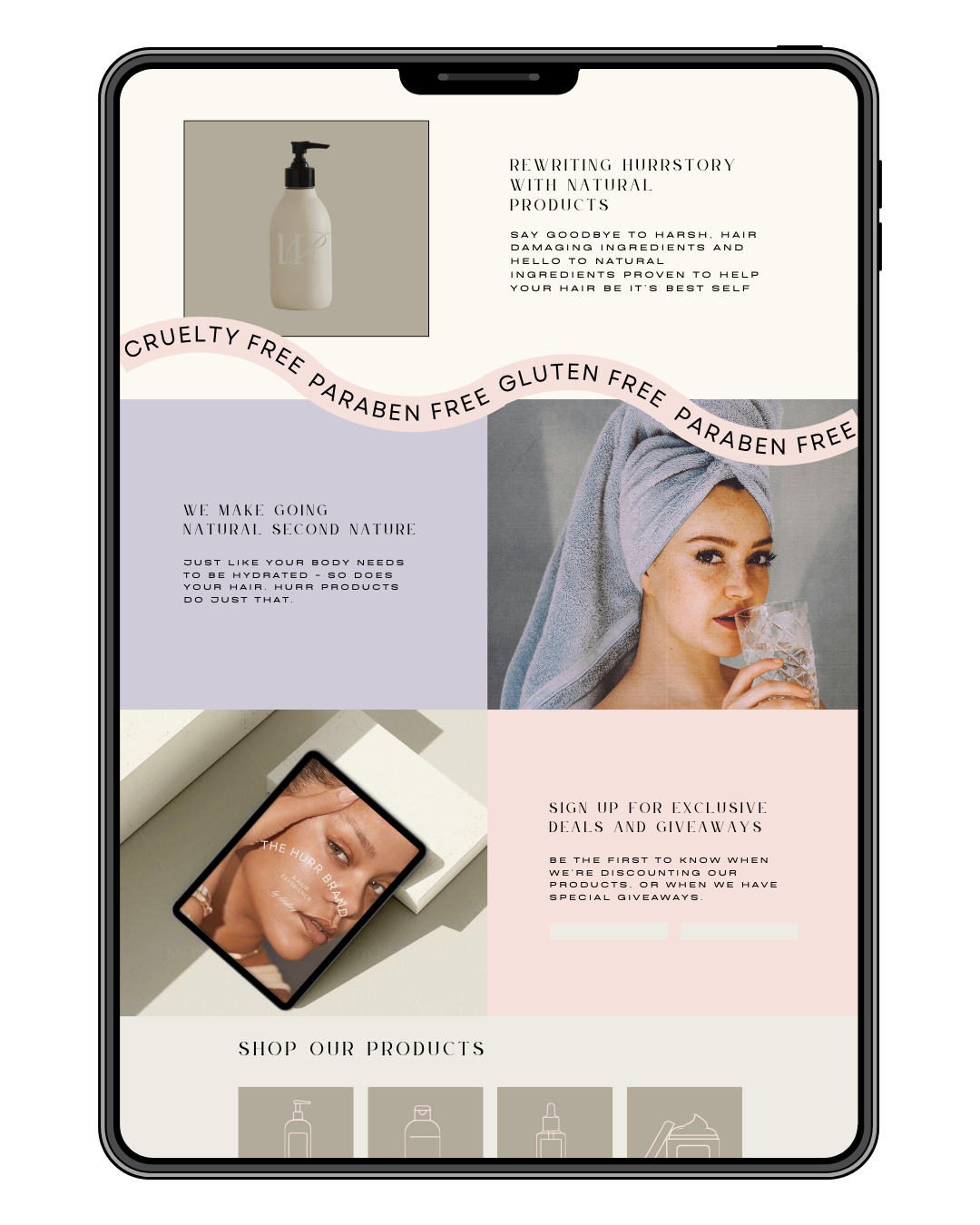 hairstylist website design