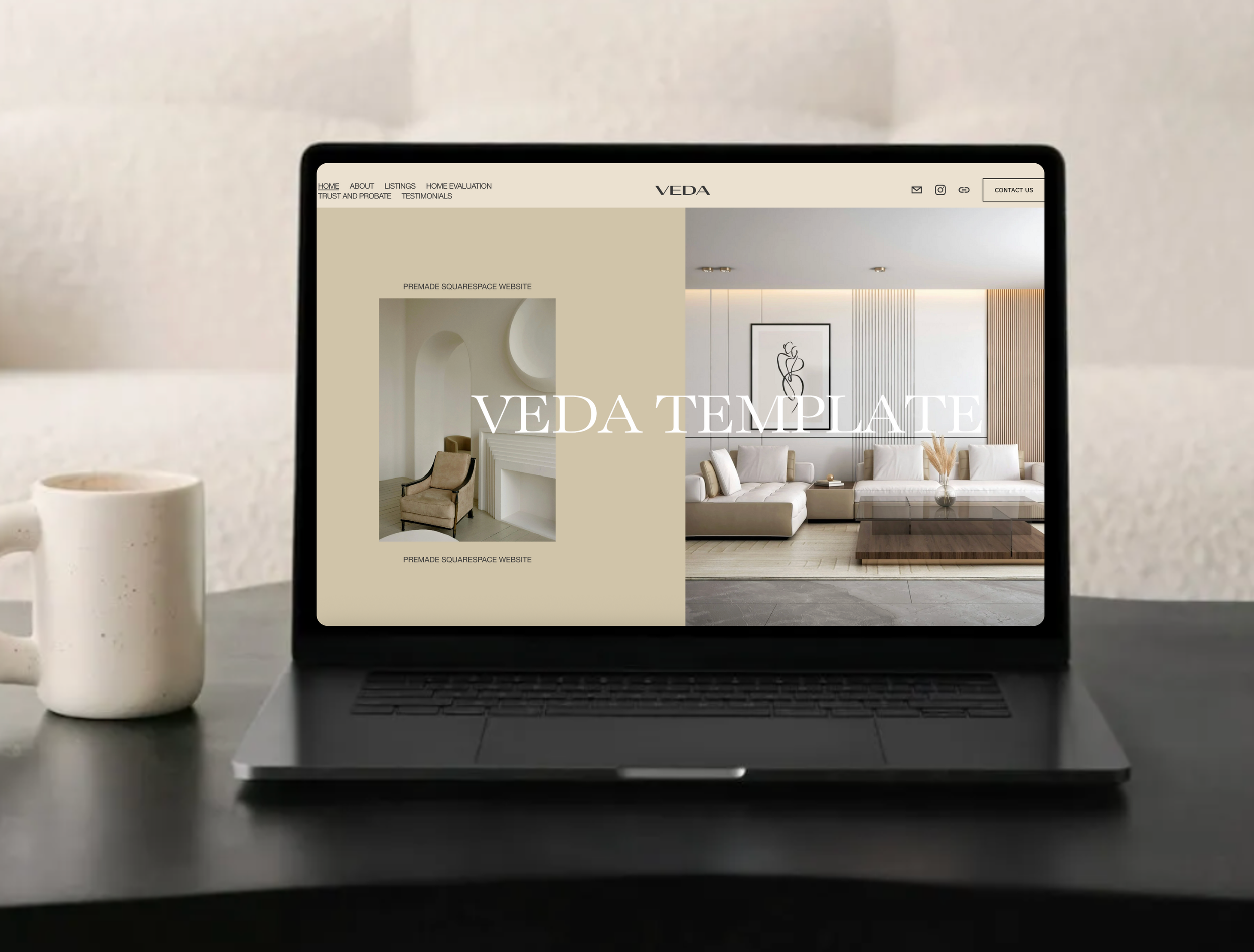 Realtor Squarespace Website Template