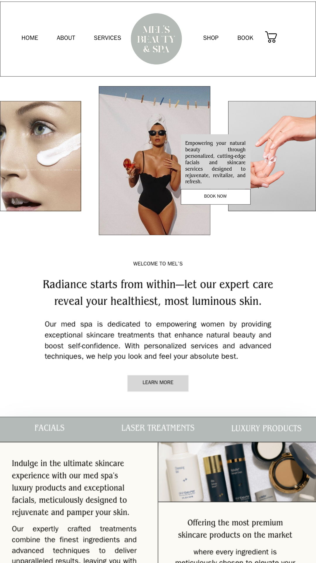 medspa website design
