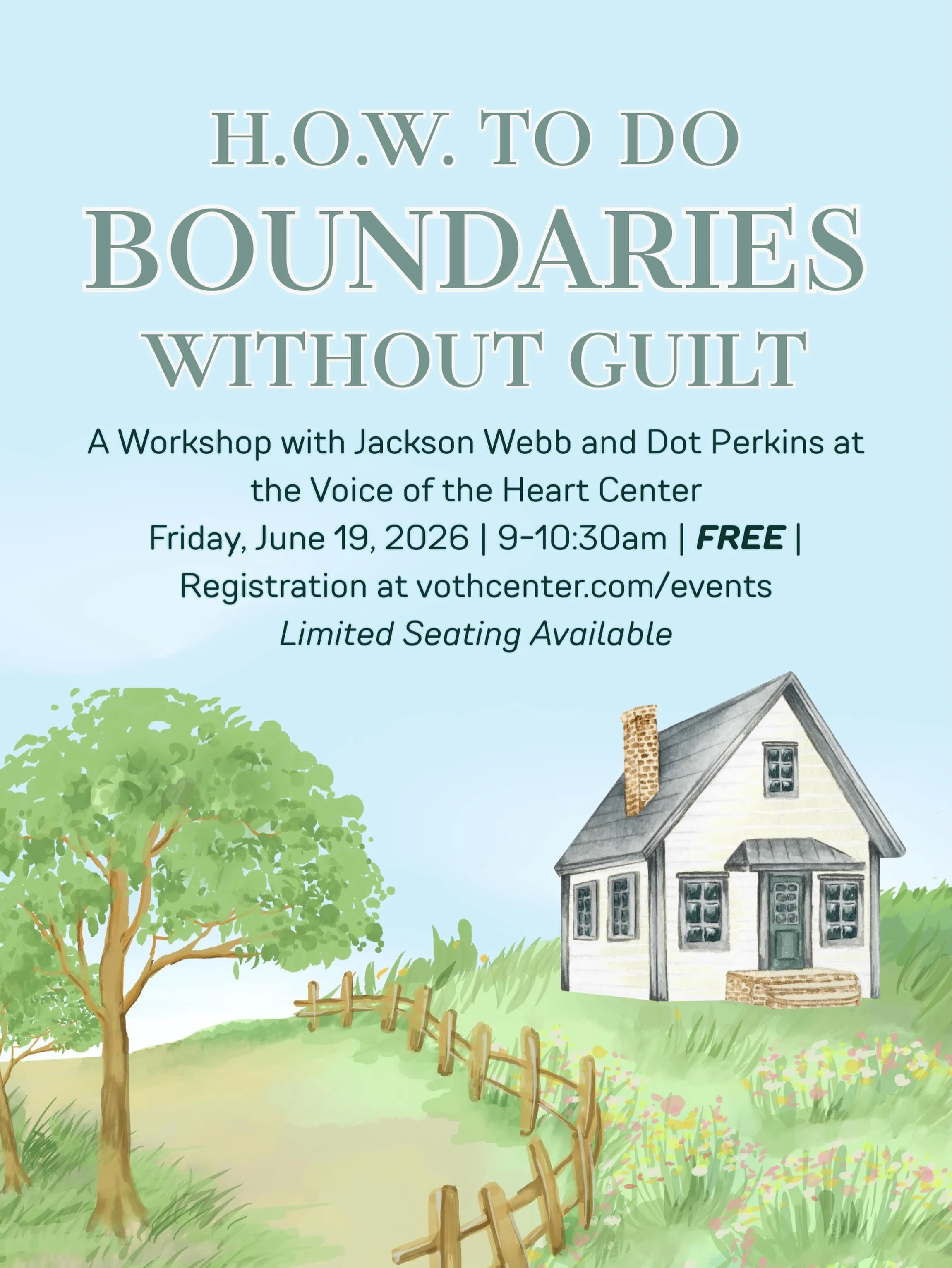Do you find it difficult to speak honestly when conflict arises? Do you long to care for your relationships while also honoring what is true in your own heart? 

Join Jackson Webb and Dot Perkins for a morning of learning and conversation about healt