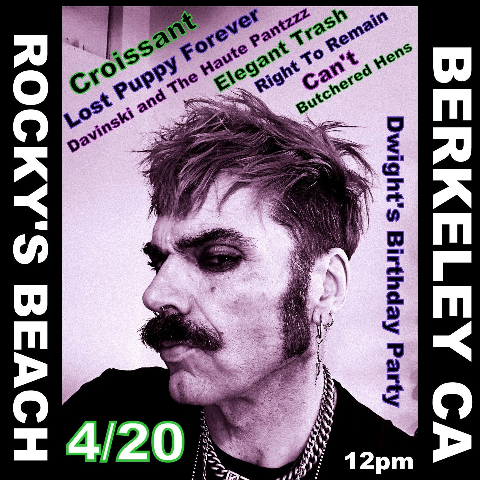 This Saturday! We celebrate Dwight's Birthday Bash by Rockin' on the Beach!
Bang The Bay Presents Solar Van Saturdays 4/20 Dwight's Birthday Party  Come Party With Us! 🤘🎂🤘 We have...
Davinski &amp; The Haute Pantzzz
ELEGANT TRASH
Croissant
Lost Pu