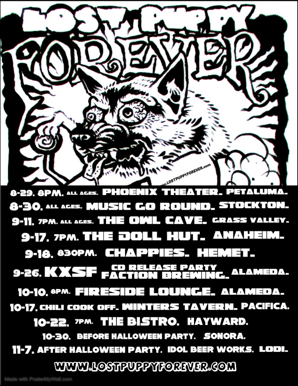 fall shows &amp; Forever Creepy Mini Tour 2026