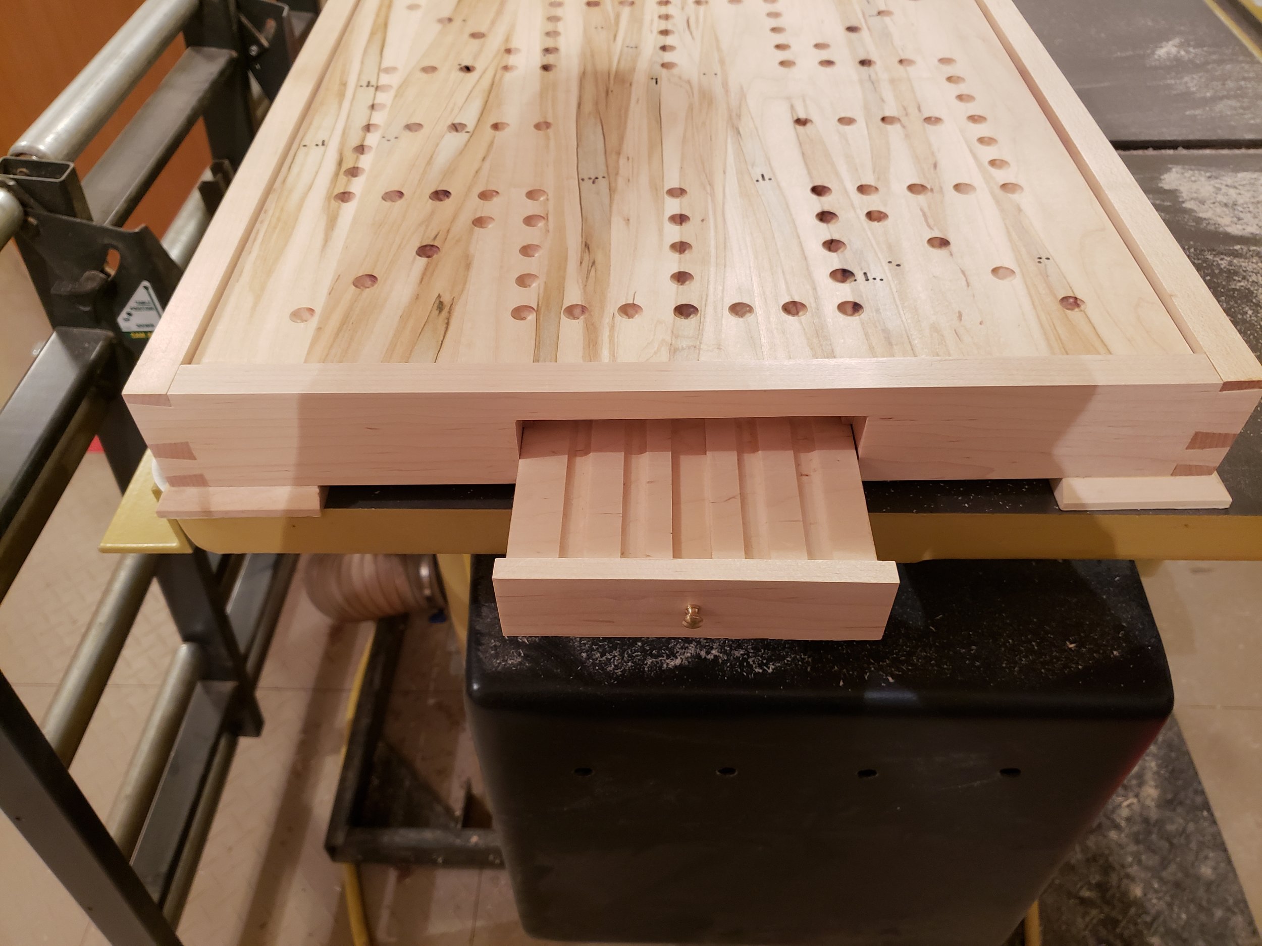 Marble game board and storage