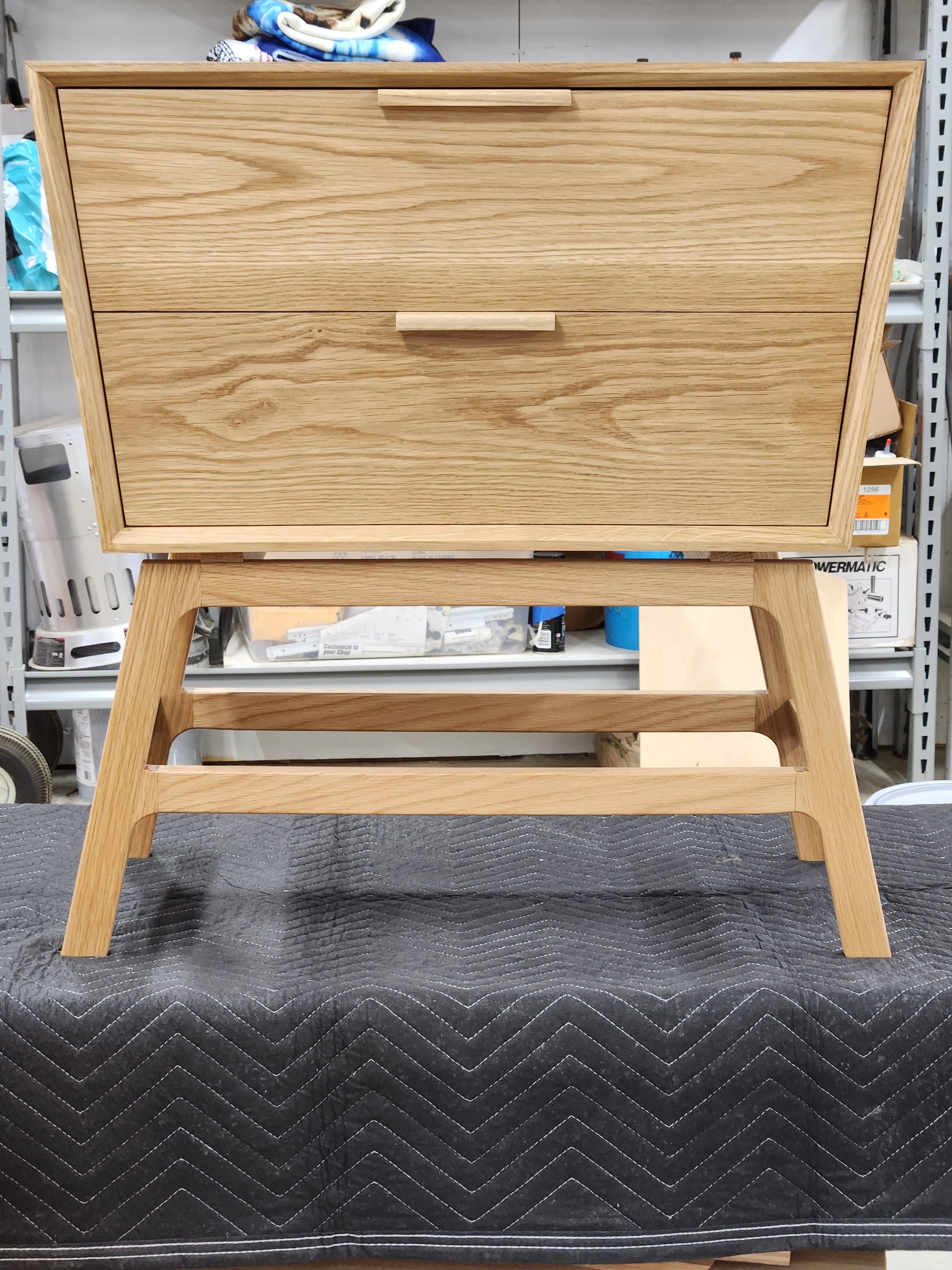 White Oak Mid Century Modern inspired design.