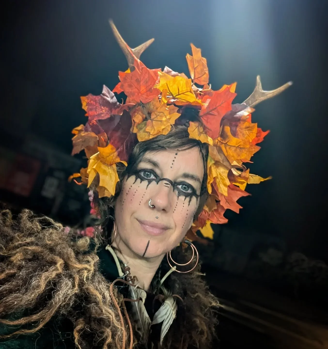 Samhain blessings my friends 

💚🖤⭐🌛🍄🔥🧹🪄👻💀☠️🎃

#hinterlandhealinguk 
#dreadsnthreaads 
#samhain 
#trickortreat 
#pagan
#witch 
#witchesofinstagram 
#halloween
#priestessoftheveiledhinterland 
#priestess
#reiki 
#indianheadmassage