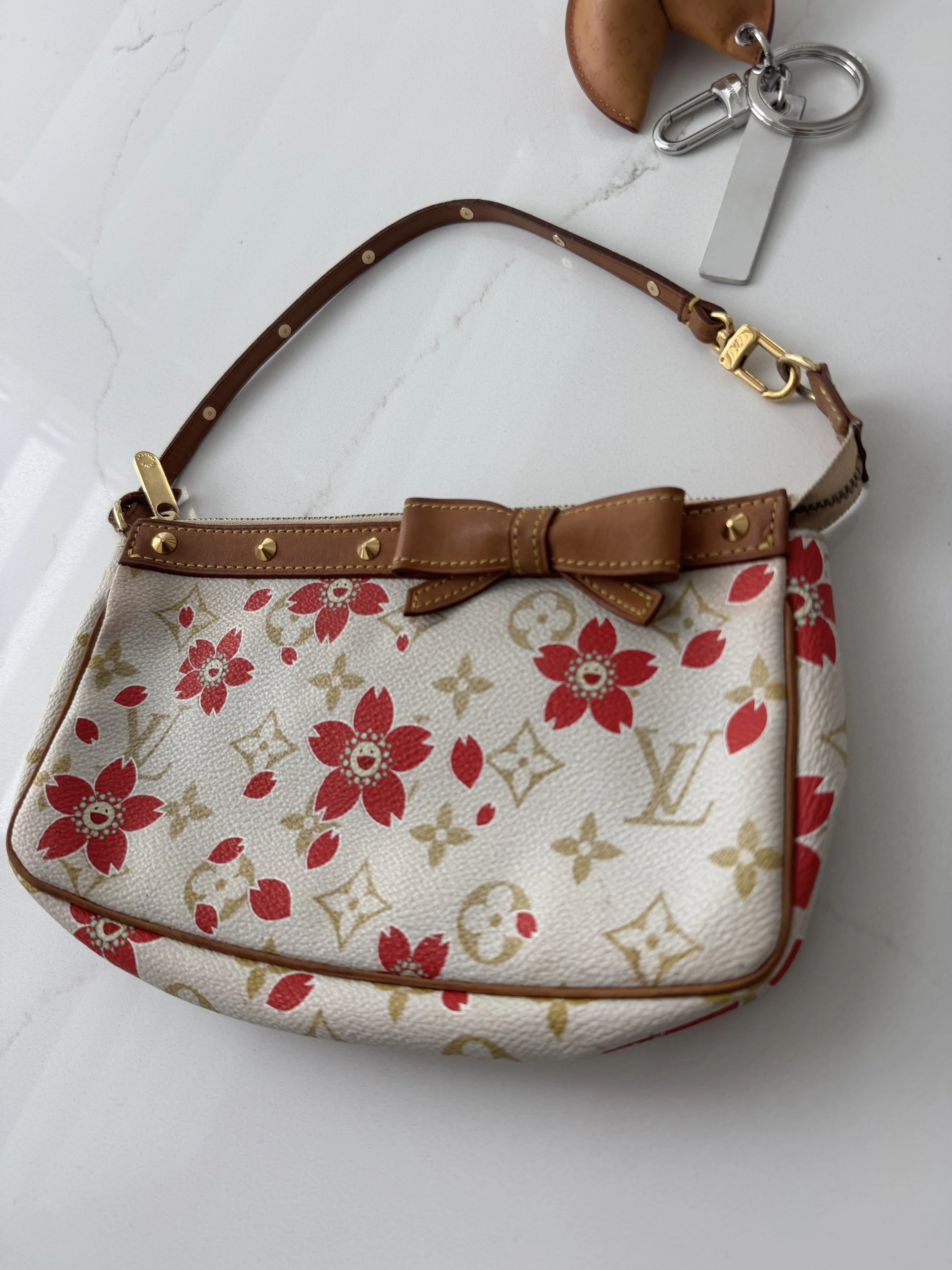 Louis Vuitton x Takashi Murakami Limited Edition Cherry Blossom (2003) Pochette