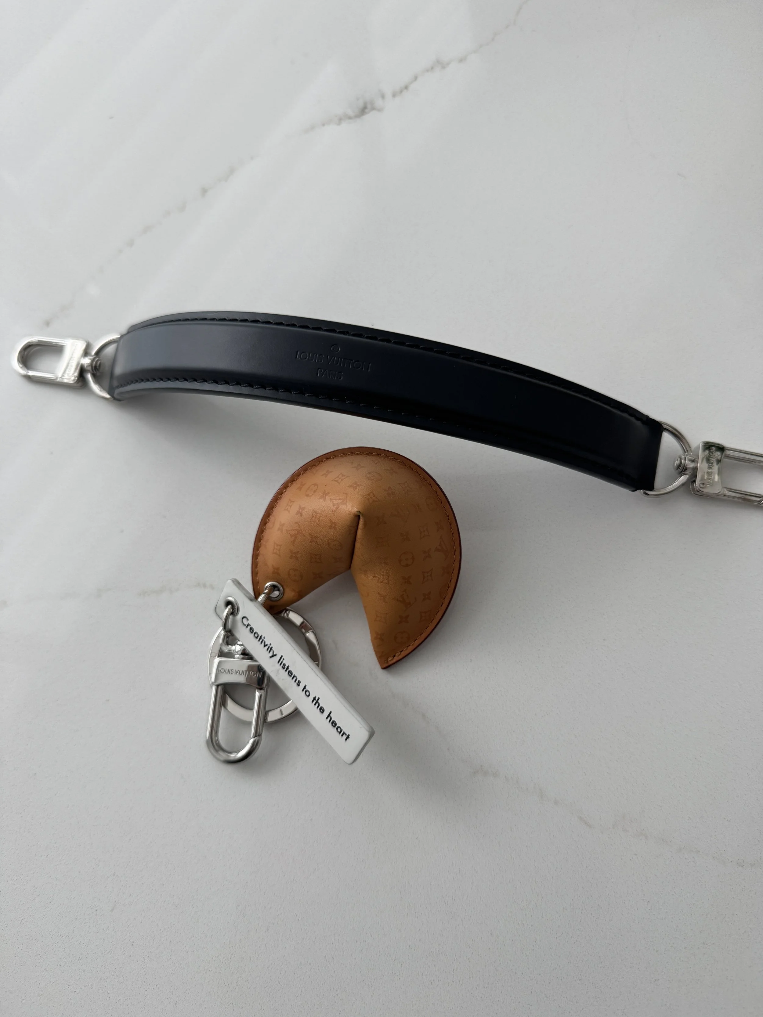 Louis Vuitton Top Handle in Black with Silver Hardware