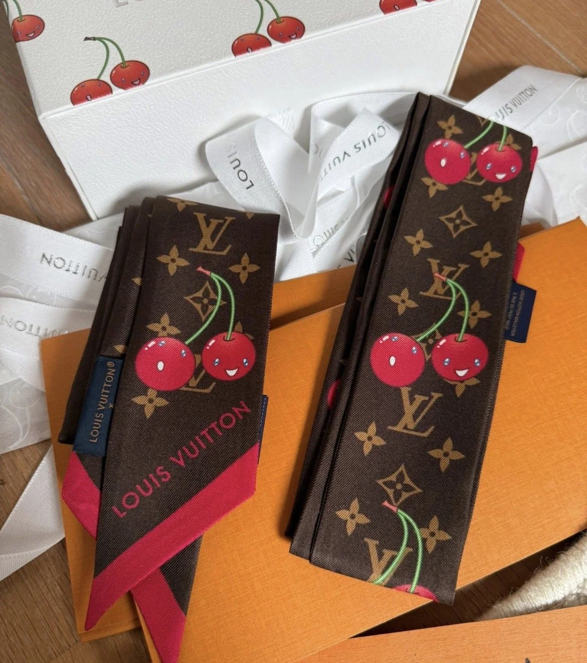 Louis Vuitton x Takashi Murakami Limited Edition Bandeau (Set of 2)