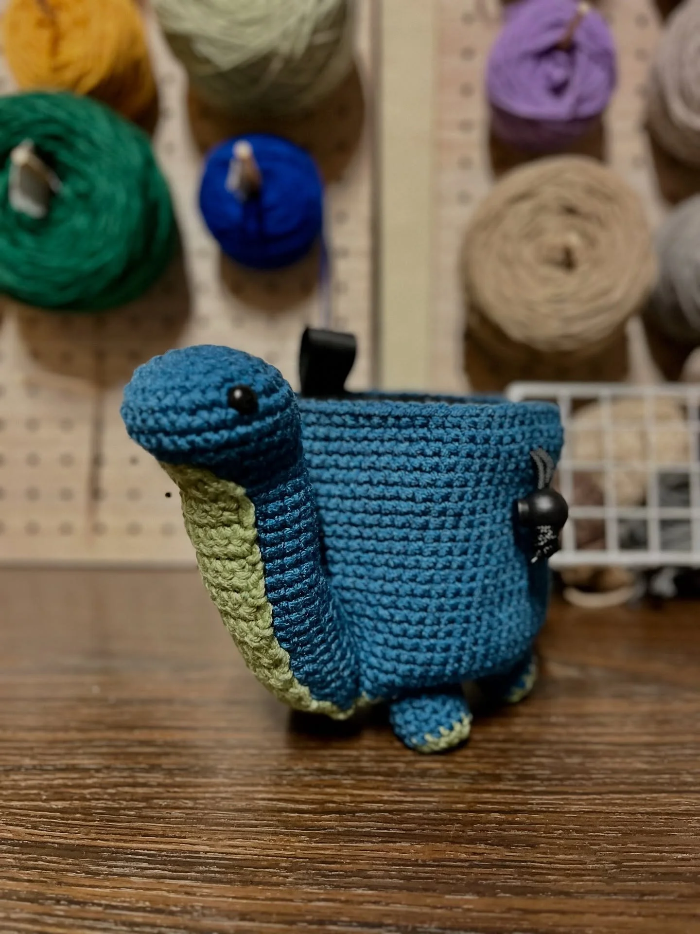 ✨🦕 Brontosaurus chalk bag 🦕✨

Does a long neck give a reach advantage if you have short stubby legs?
.
.
.
#thejoyofcrocheting #rockclimbing #climbing #chalkbag #bouldering #sportclimbing #crochet #crochetersofinstagram #climbinglife #climber #clim