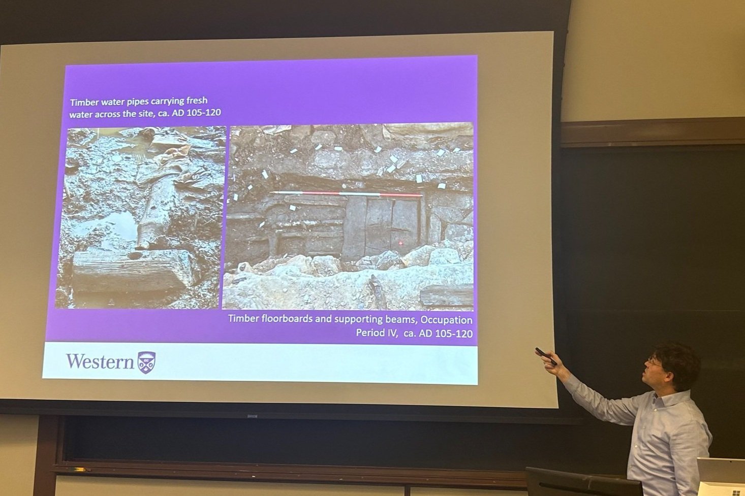  Alexander Meyer describes soil conditions during excavations at Vindolanda. Source:  The Spectator  