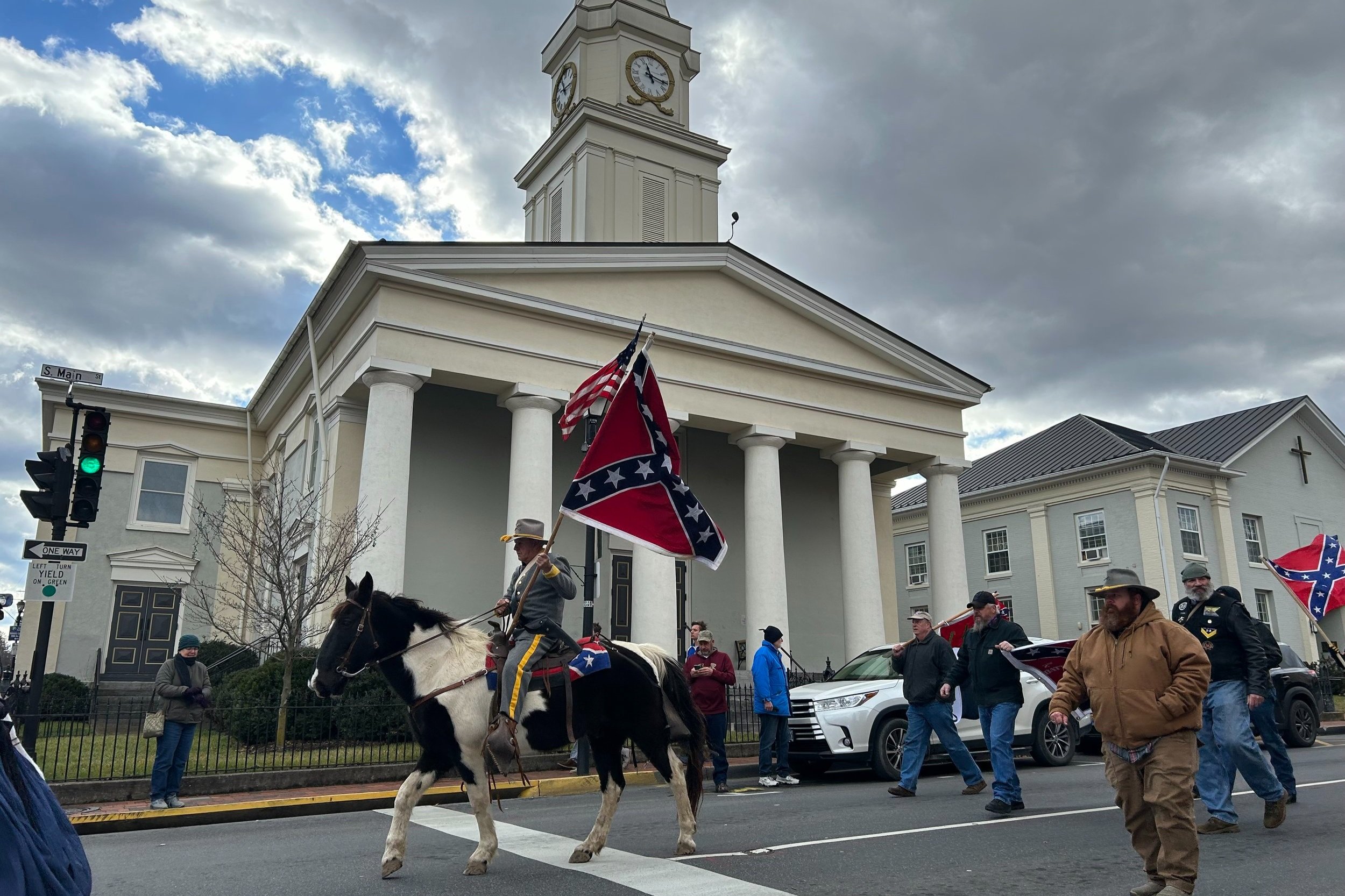  Parade passes by Lexington Presbyterian Church on Saturday, January 13. Source:  The Spectator  