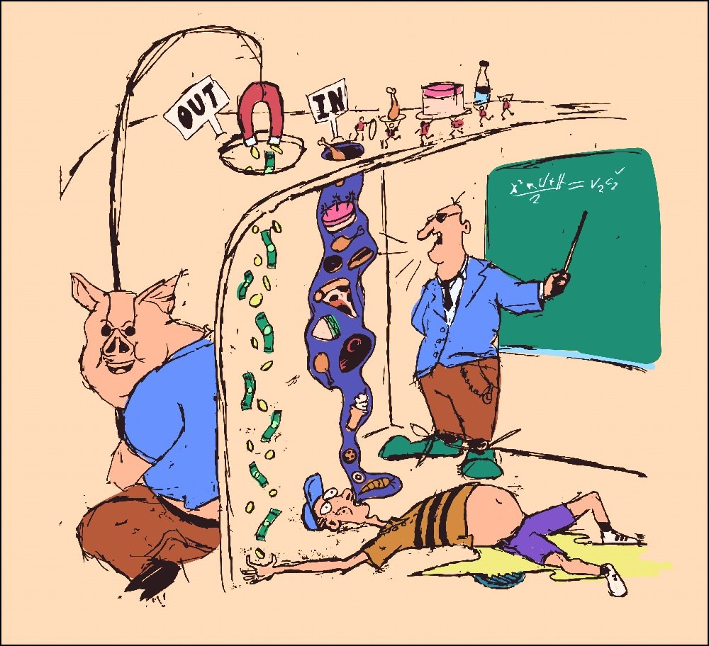Cartoon: “Dining Hall Shakedown”