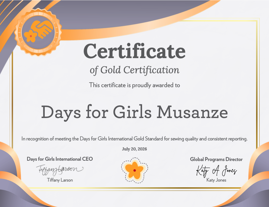 🎉 We're celebrating at Days for Girls Musanze! 🎉