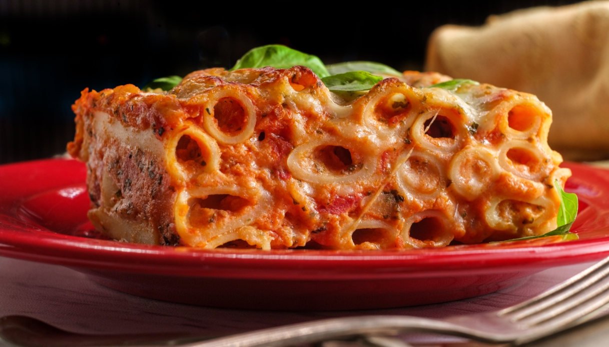 Baked Pasta with meat sauce-  10X13 tray - serves 6 to 8