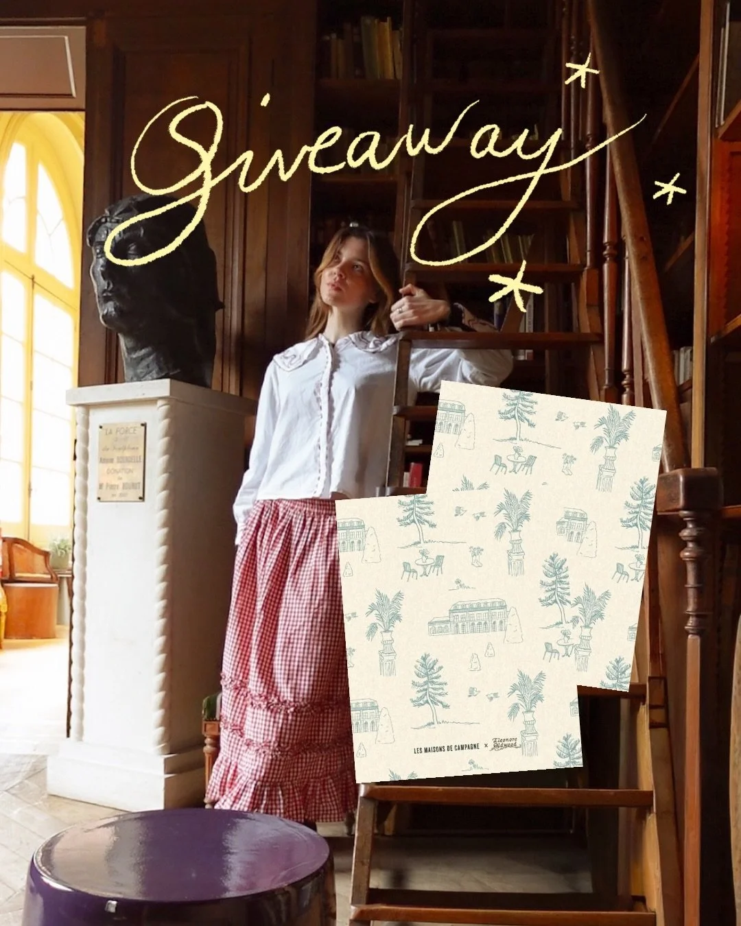 En souvenir de mon projet avec @lesmaisonsdecampagne autour du motif toile de jouy, j&rsquo;avais envie de vous proposer de gagner un exemplaire du motif de coloriage que j&rsquo;ai imagin&eacute; et dessin&eacute;, sur papier 300g donc pour aquarell