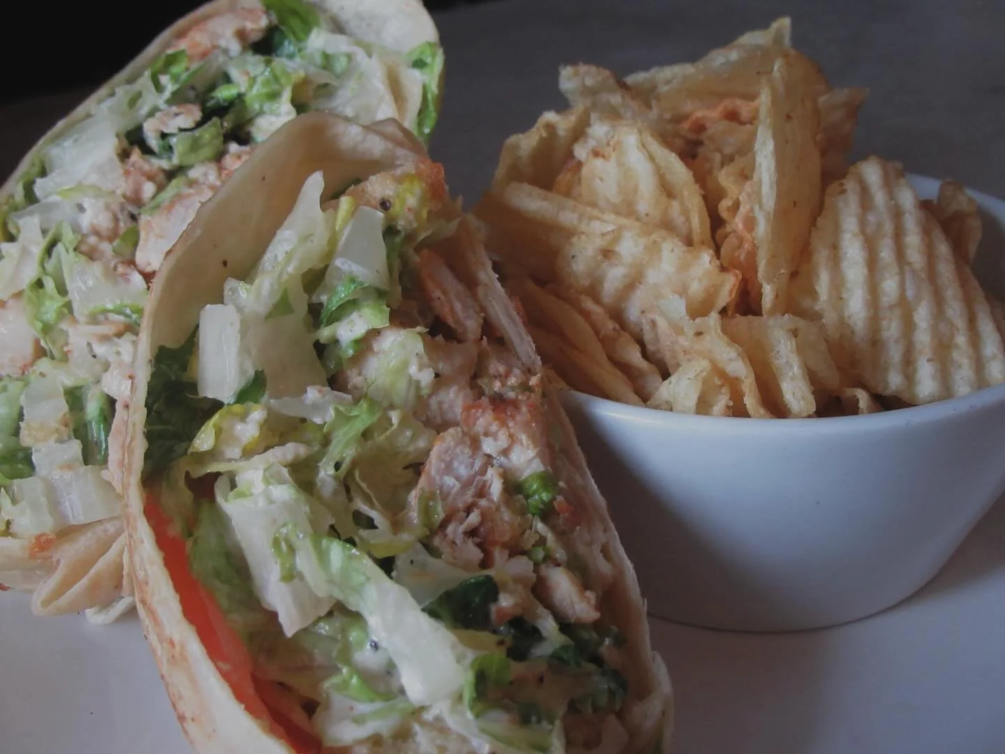 not even being biased. best chicken caesar wrap in the area. 
Come try it!🤭
#mapleleafcoffeehouse #mapleleaf #chickencaesarwrap #chicago