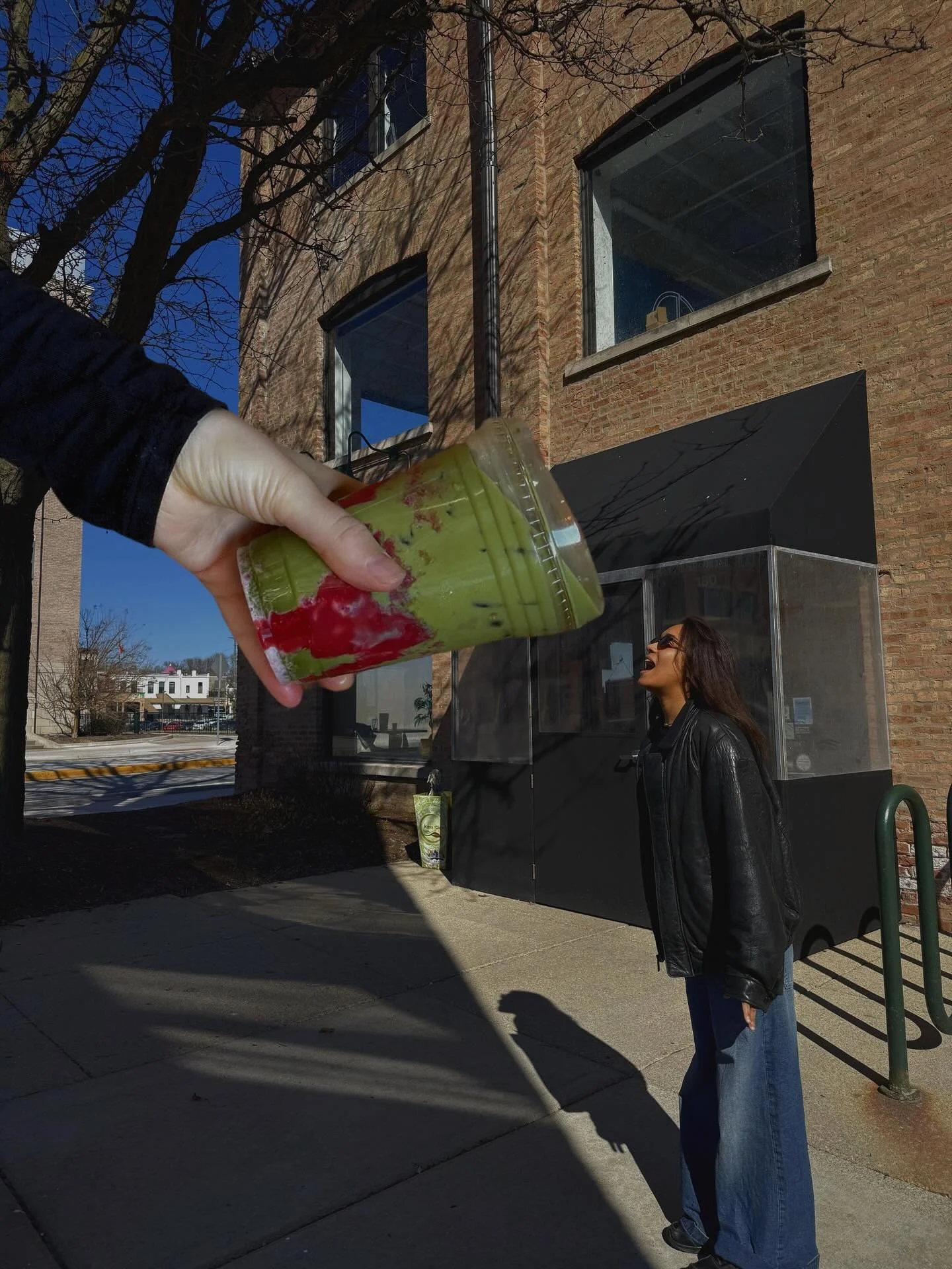 downing a raspberry matcha before it&rsquo;s gone

#mapleleafcoffeehouse #barista