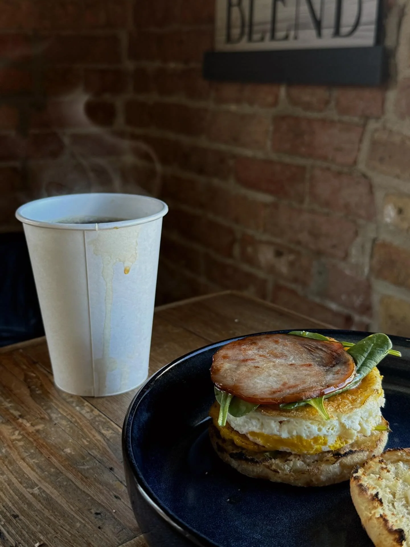 &ldquo;The Canadian&rdquo; is one of our newest feature items on our breakfast menu. 

It&rsquo;s two fried eggs, canadian bacon, cheddar cheese spinach, and garlic aioli all on an english muffin 

Come in and try it and let us know what you think!🫶