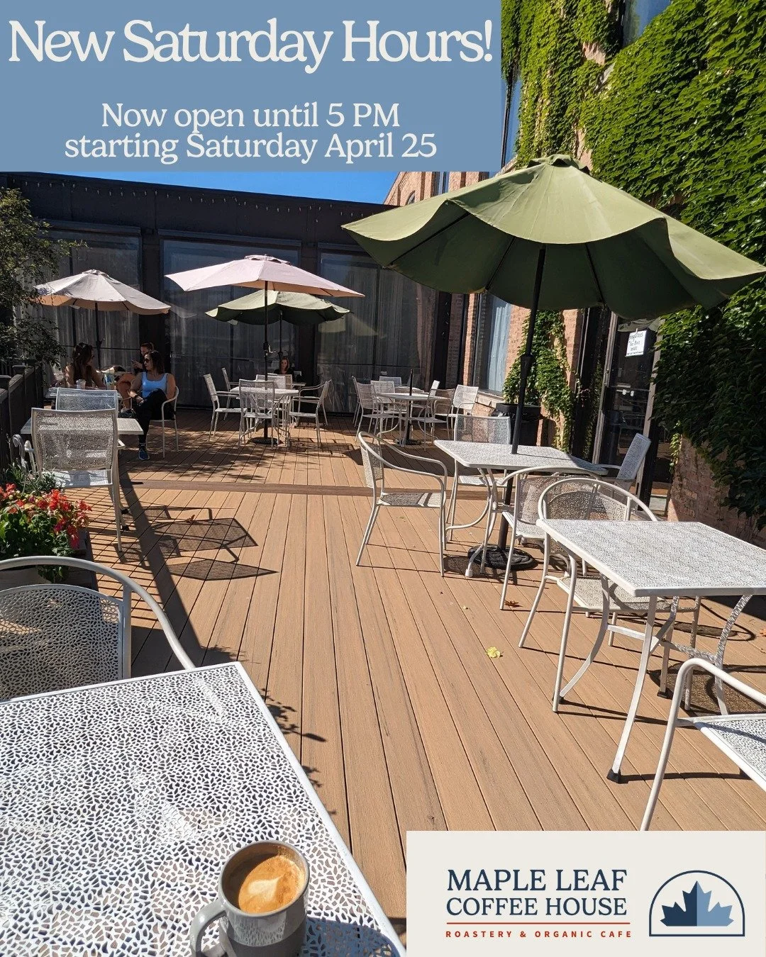 We're not saying that you must visit us during our extended Saturday hours, but if you're one of the many, many people who have asked, written and casually thought, I wish you were open later on Saturdays, you're basically required 😆. Open until 5pm